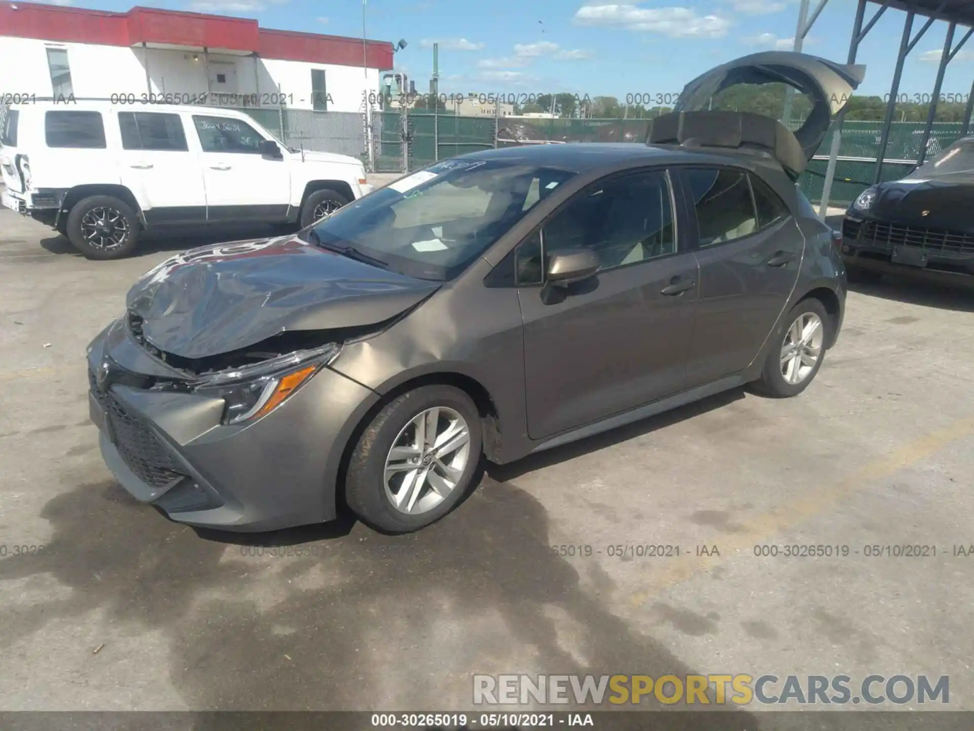 2 Photograph of a damaged car JTNK4RBE4K3024308 TOYOTA COROLLA HATCHBACK 2019