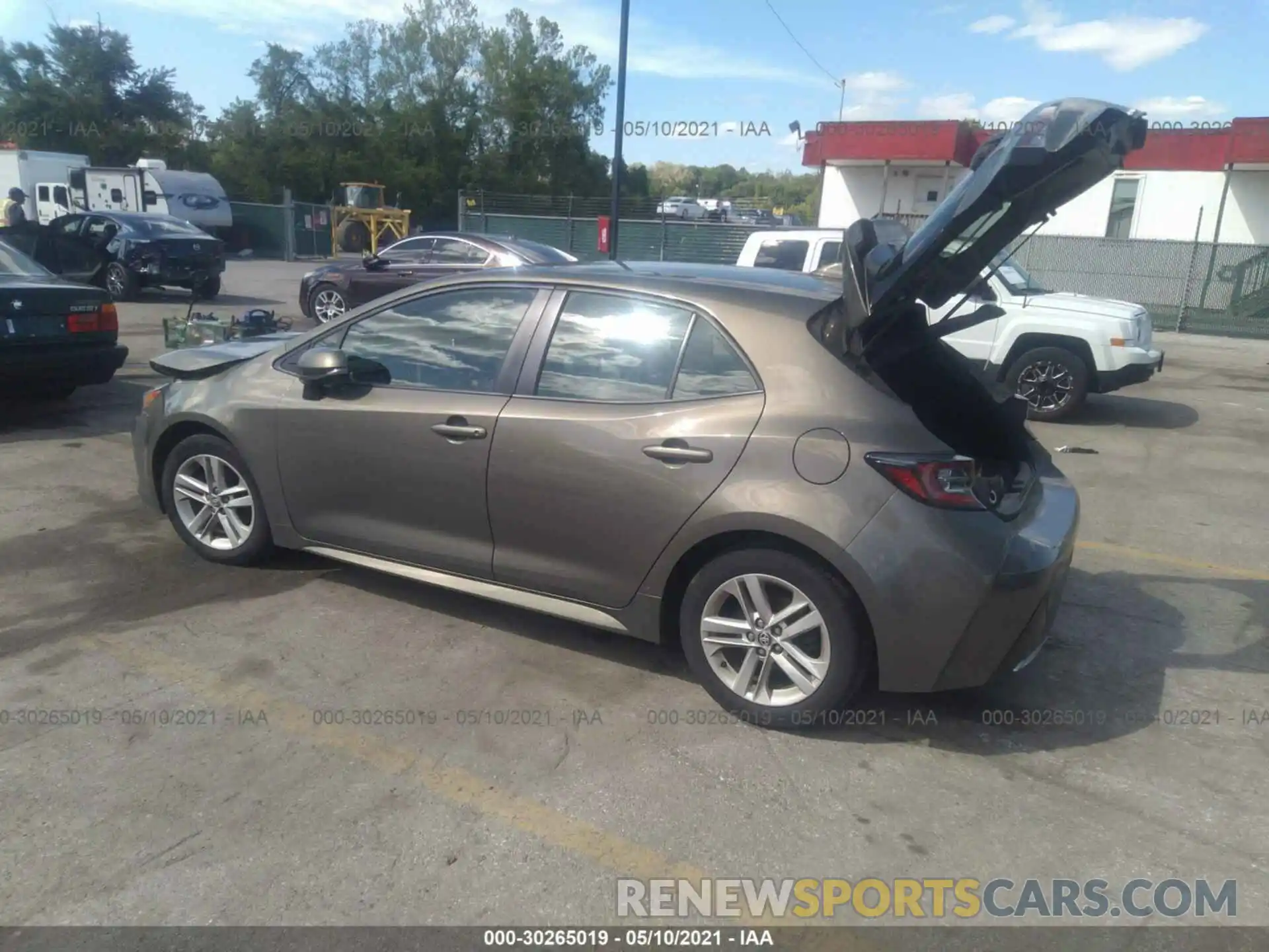 3 Photograph of a damaged car JTNK4RBE4K3024308 TOYOTA COROLLA HATCHBACK 2019