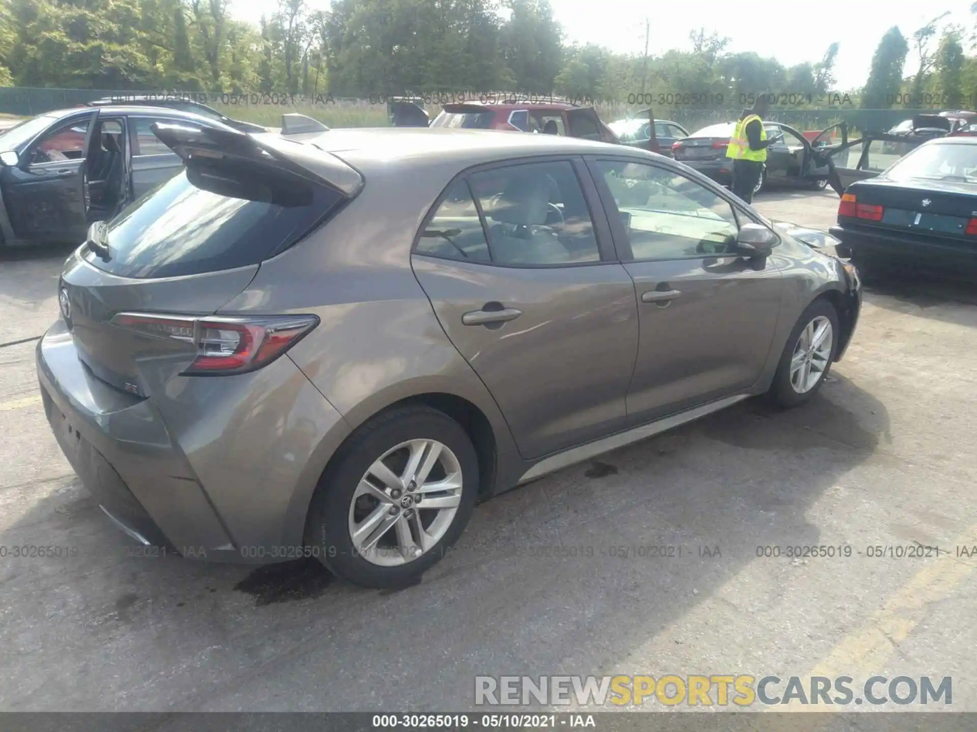 4 Photograph of a damaged car JTNK4RBE4K3024308 TOYOTA COROLLA HATCHBACK 2019