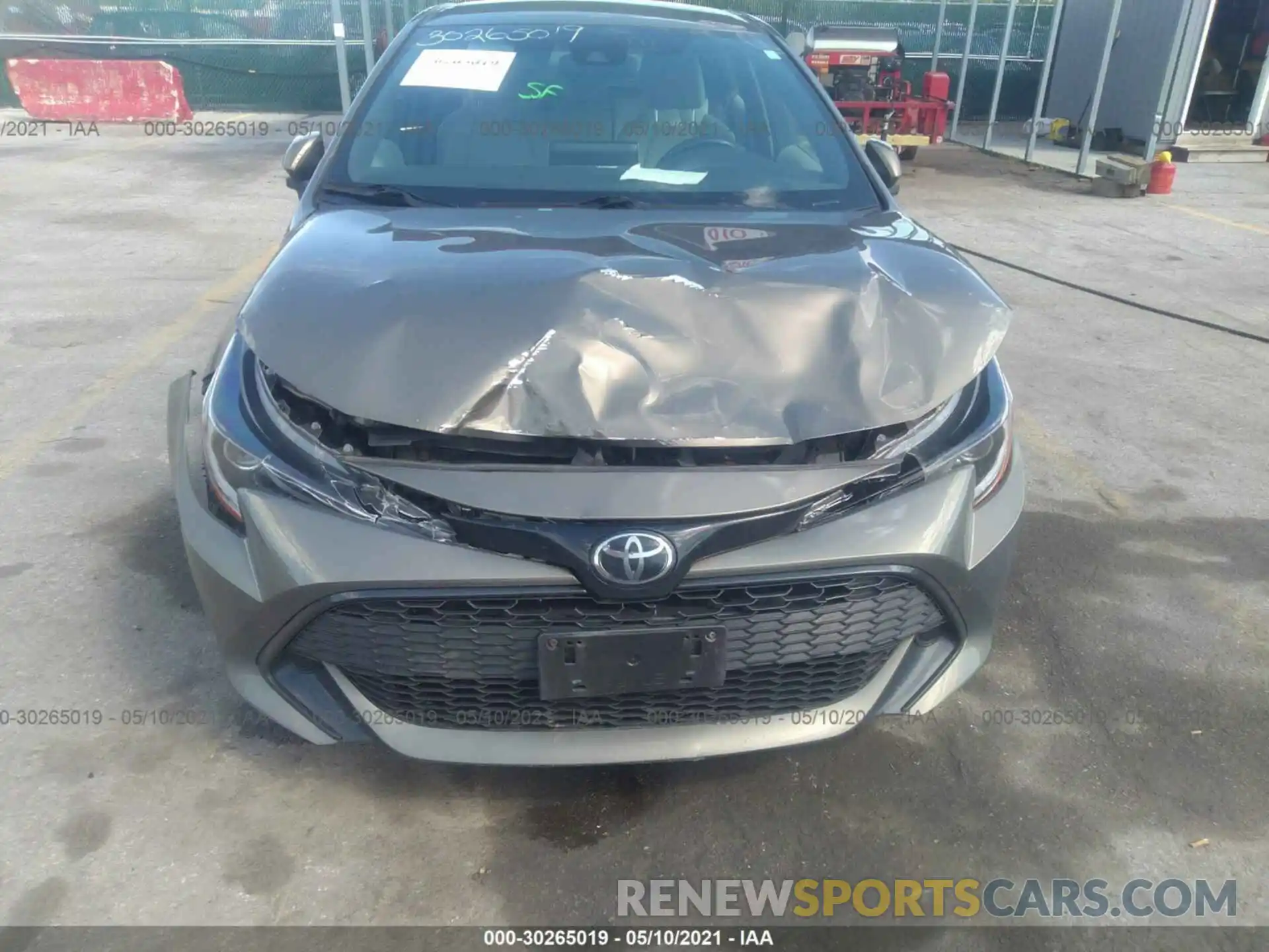 6 Photograph of a damaged car JTNK4RBE4K3024308 TOYOTA COROLLA HATCHBACK 2019