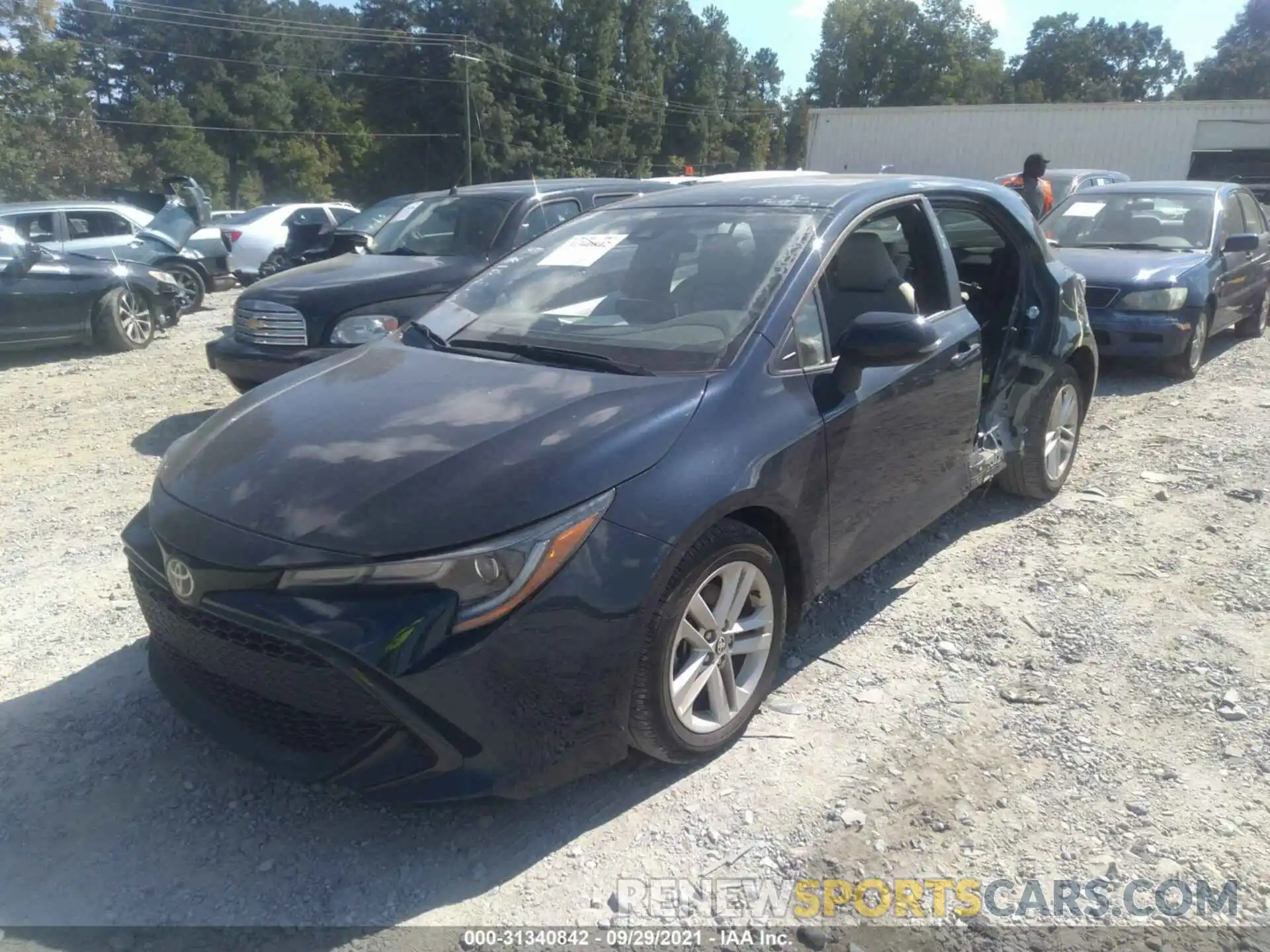 2 Photograph of a damaged car JTNK4RBE4K3031100 TOYOTA COROLLA HATCHBACK 2019