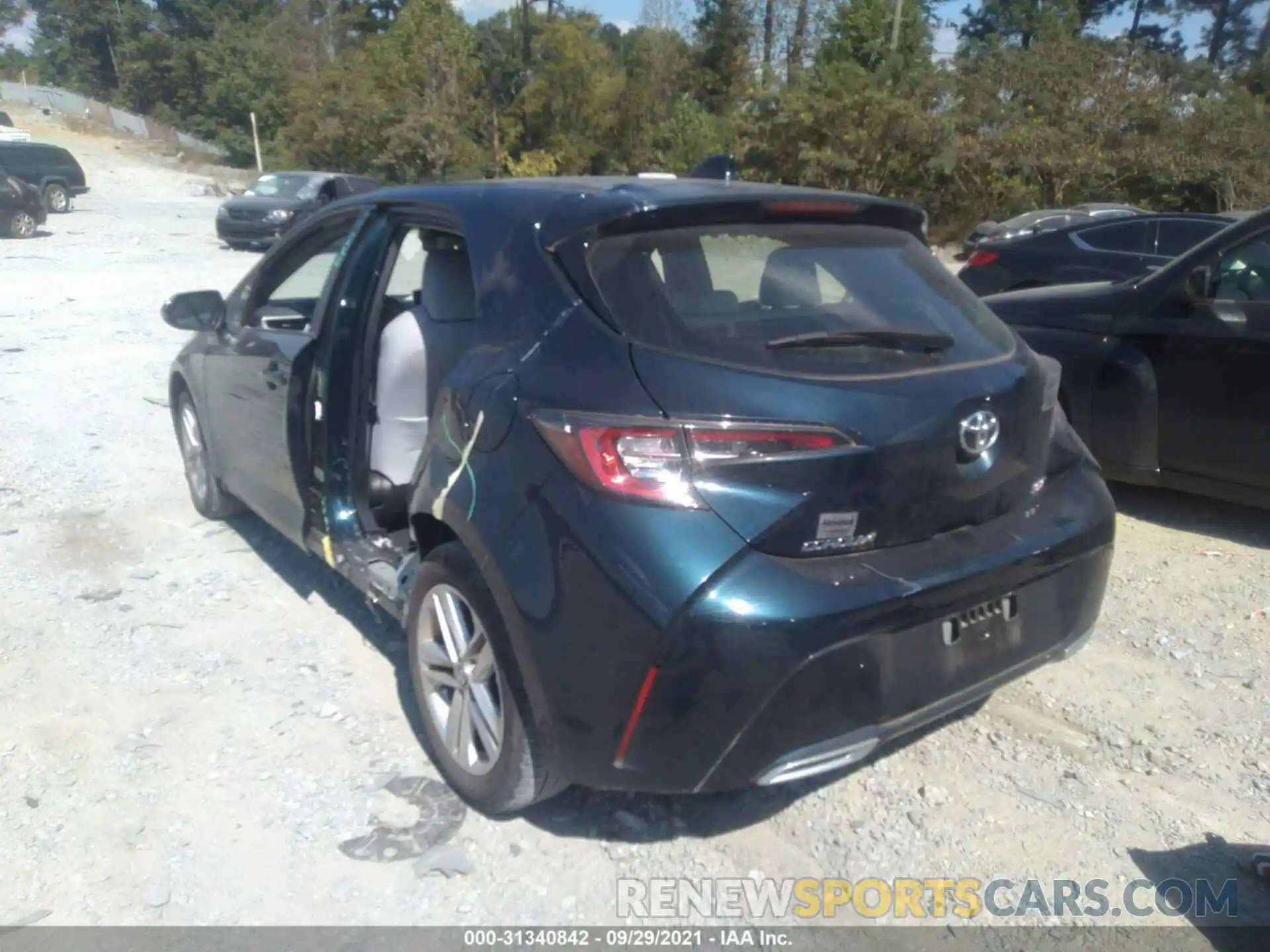 3 Photograph of a damaged car JTNK4RBE4K3031100 TOYOTA COROLLA HATCHBACK 2019