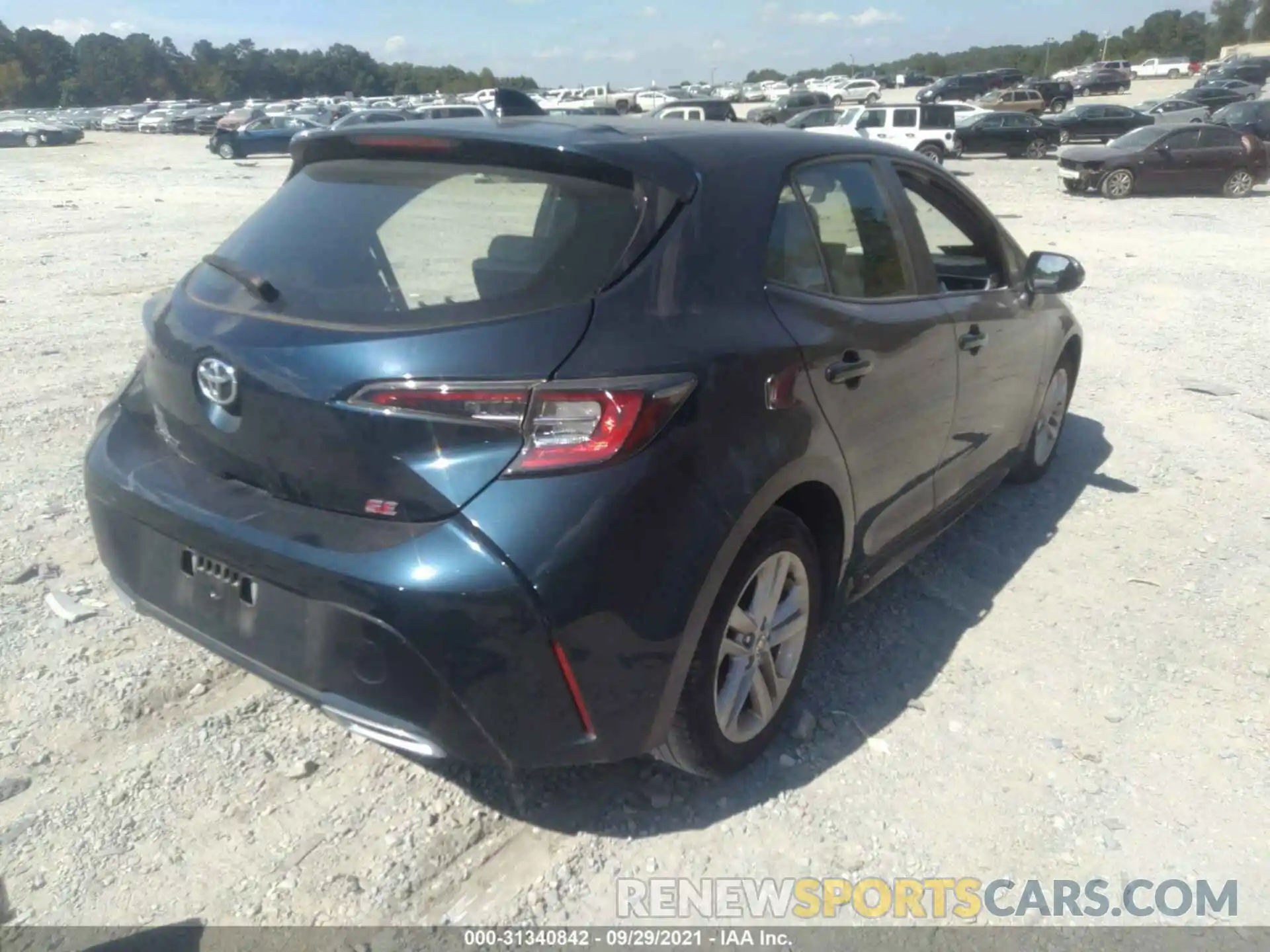 4 Photograph of a damaged car JTNK4RBE4K3031100 TOYOTA COROLLA HATCHBACK 2019