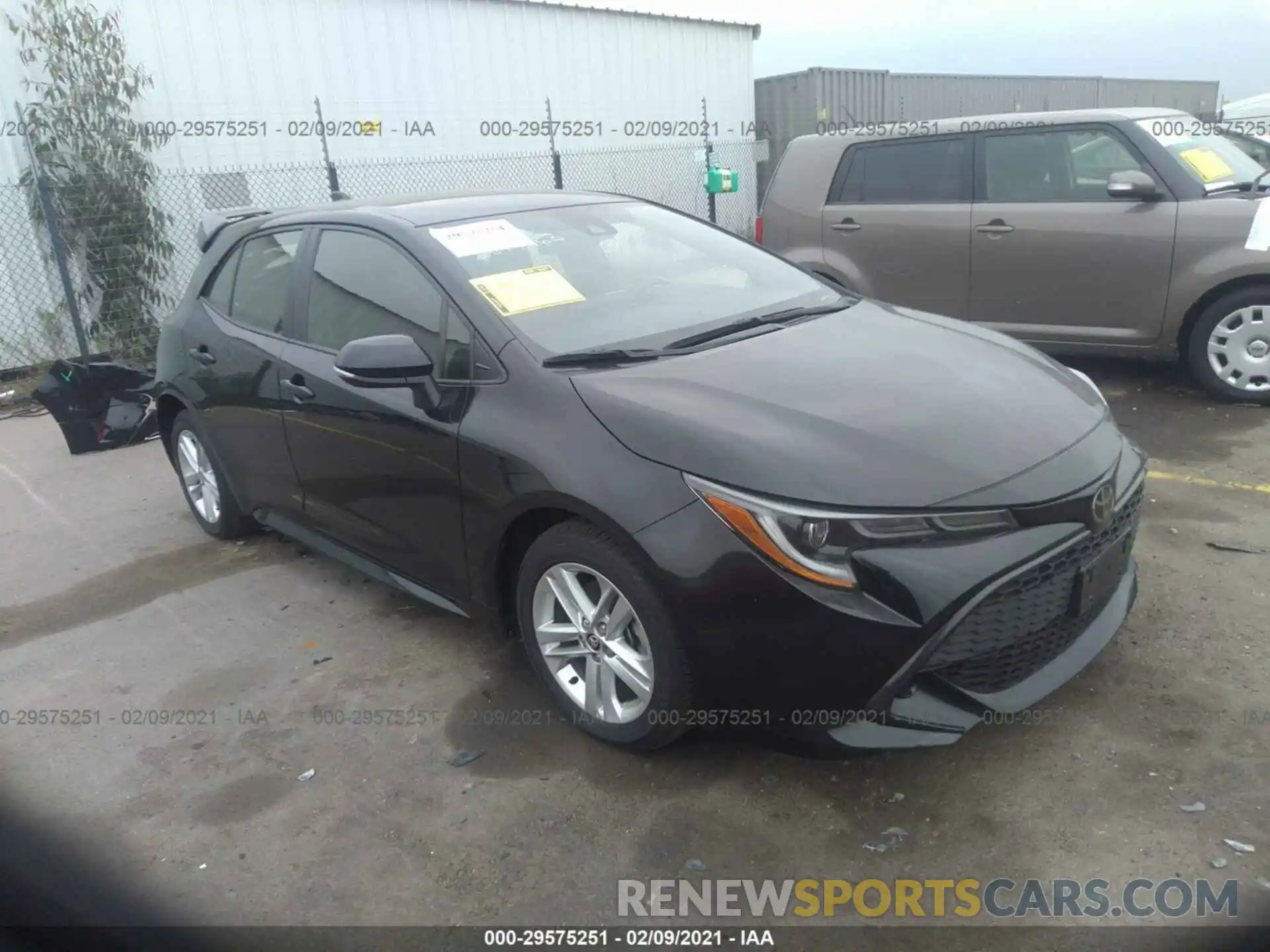 1 Photograph of a damaged car JTNK4RBE4K3047930 TOYOTA COROLLA HATCHBACK 2019