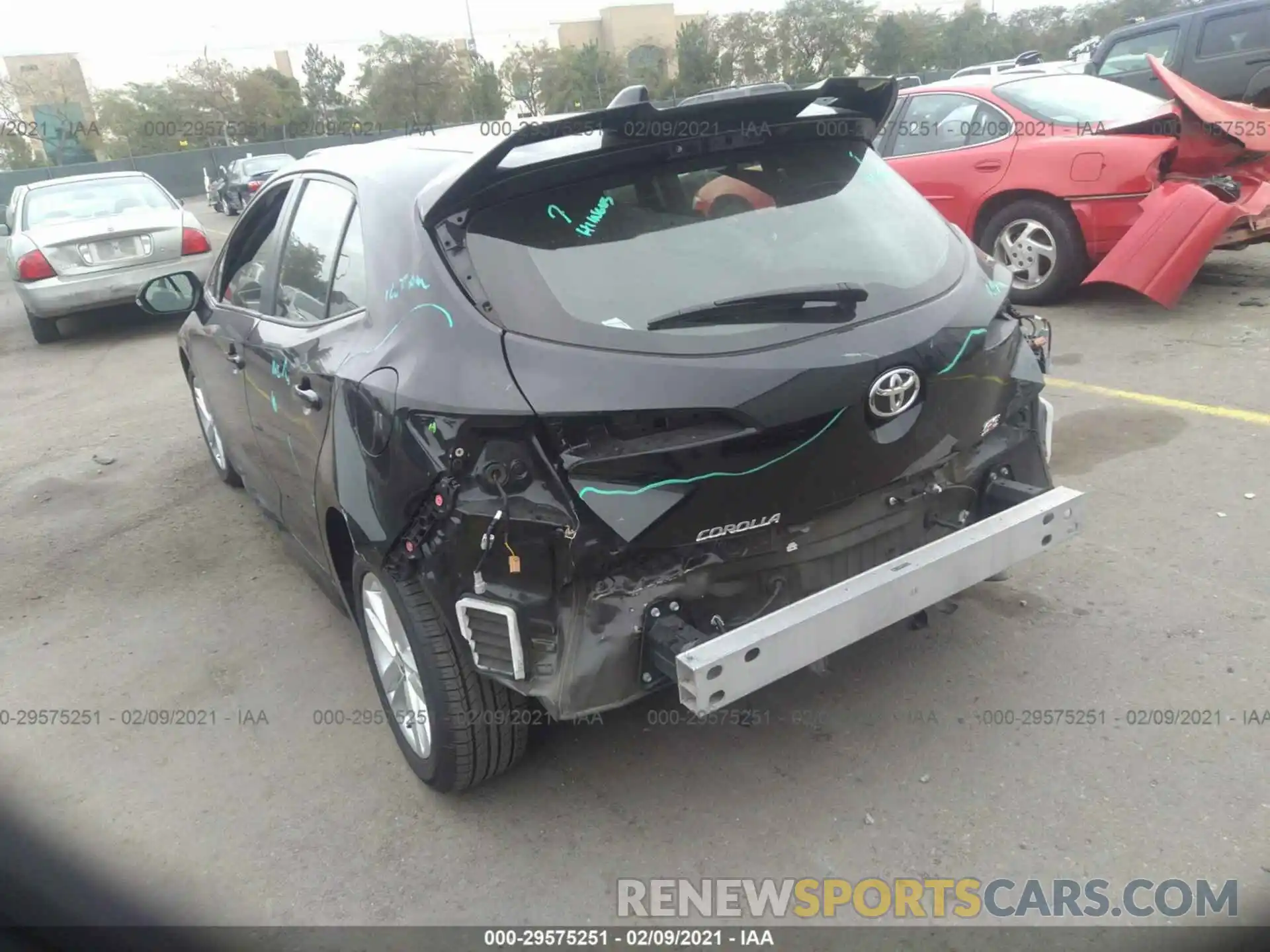 6 Photograph of a damaged car JTNK4RBE4K3047930 TOYOTA COROLLA HATCHBACK 2019