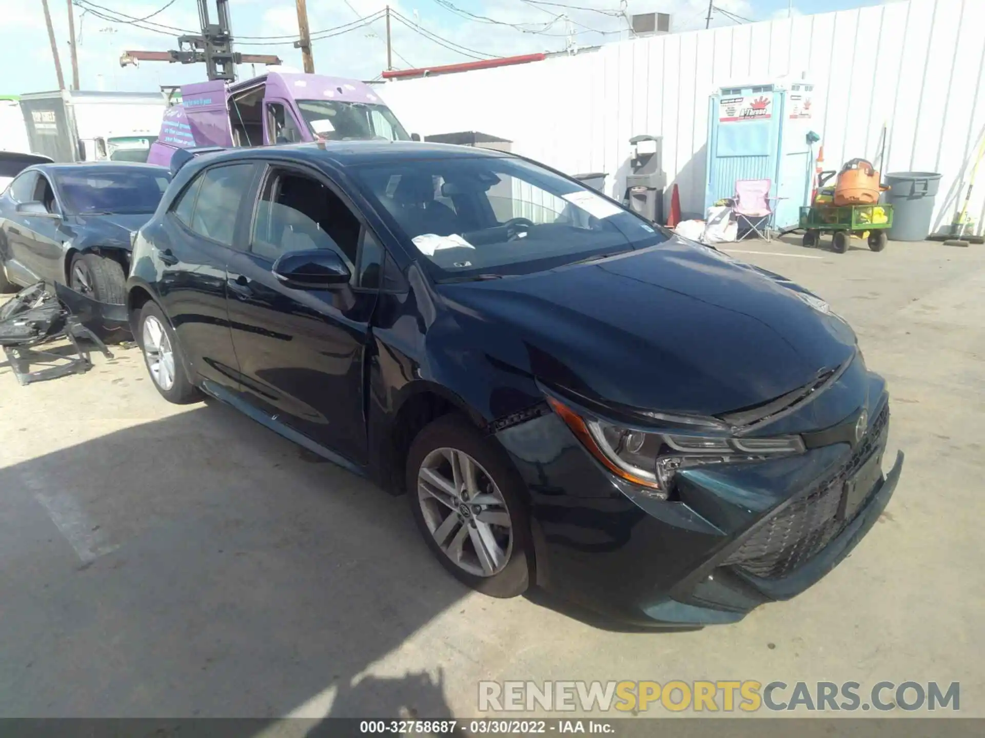 1 Photograph of a damaged car JTNK4RBE4K3048169 TOYOTA COROLLA HATCHBACK 2019