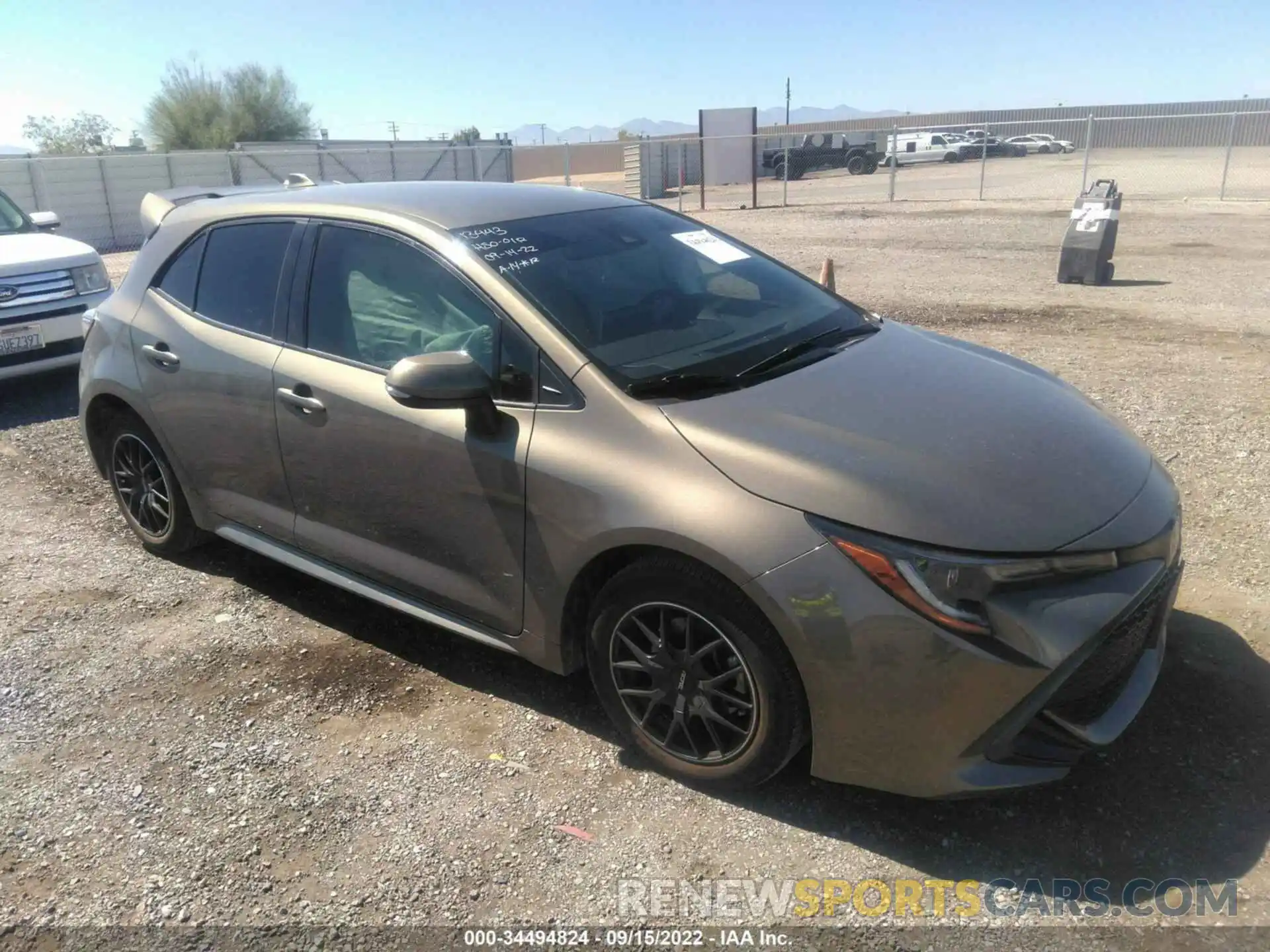 1 Photograph of a damaged car JTNK4RBE4K3048480 TOYOTA COROLLA HATCHBACK 2019