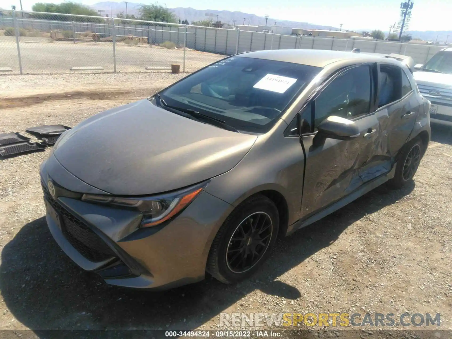 2 Photograph of a damaged car JTNK4RBE4K3048480 TOYOTA COROLLA HATCHBACK 2019