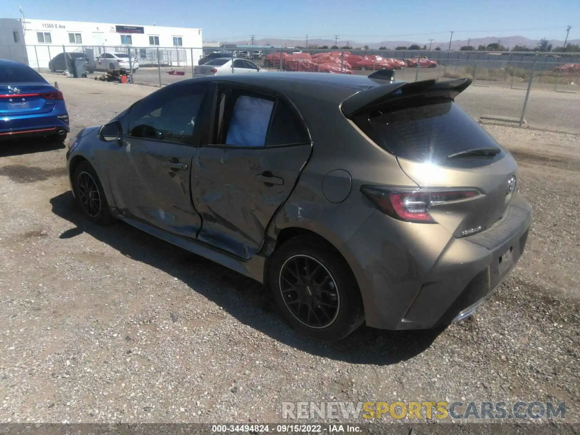 3 Photograph of a damaged car JTNK4RBE4K3048480 TOYOTA COROLLA HATCHBACK 2019