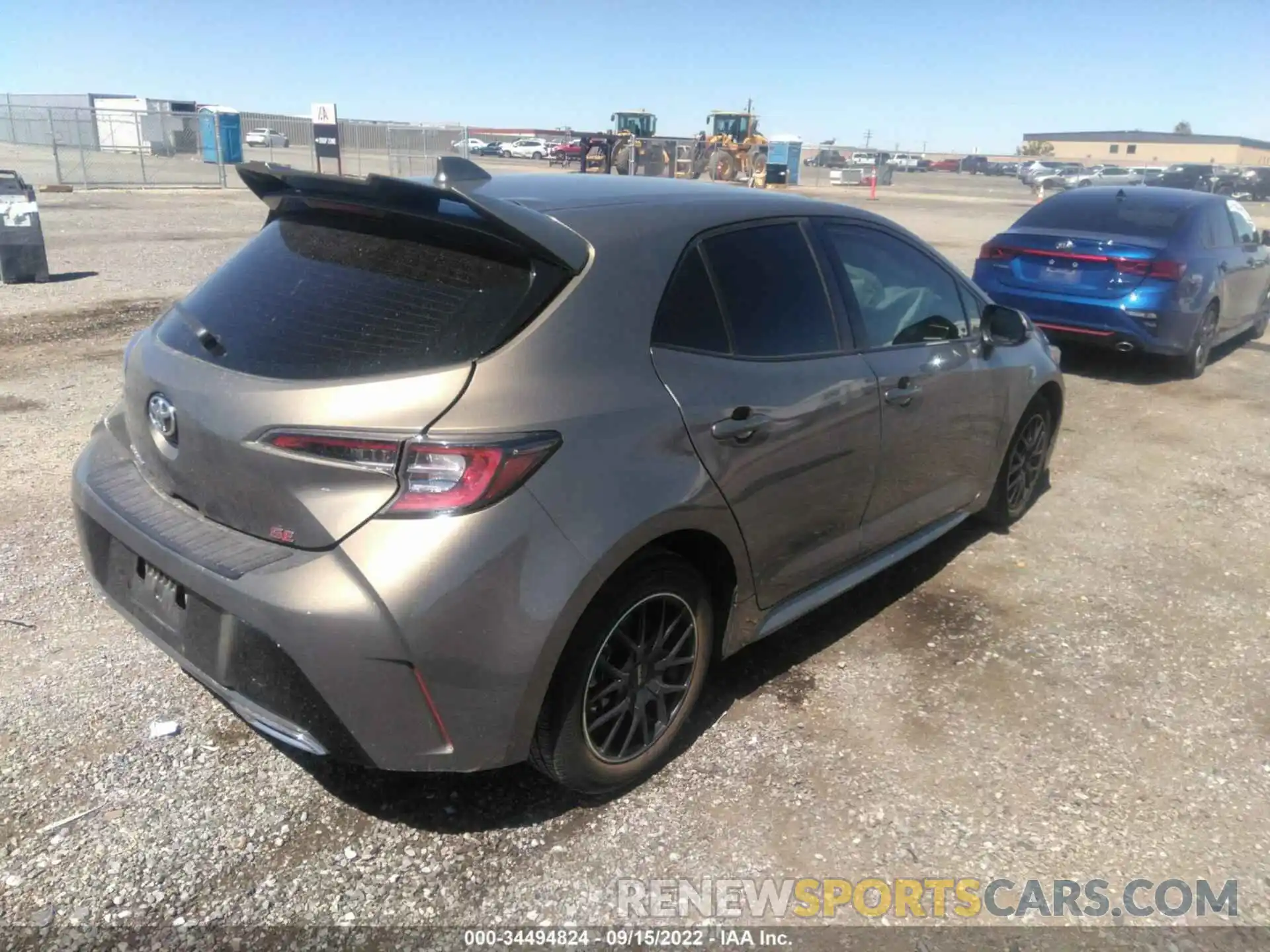 4 Photograph of a damaged car JTNK4RBE4K3048480 TOYOTA COROLLA HATCHBACK 2019