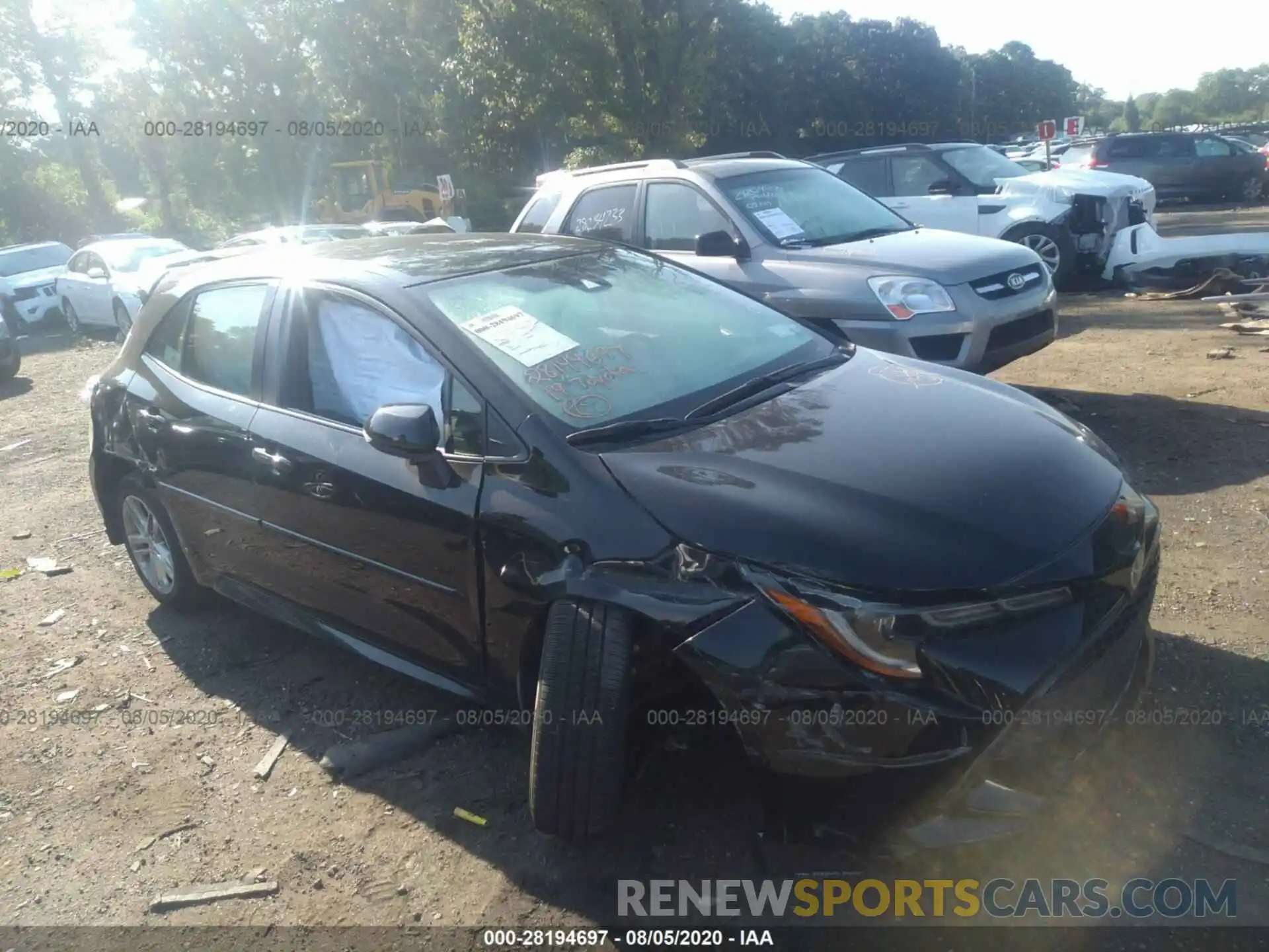 1 Photograph of a damaged car JTNK4RBE4K3053968 TOYOTA COROLLA HATCHBACK 2019