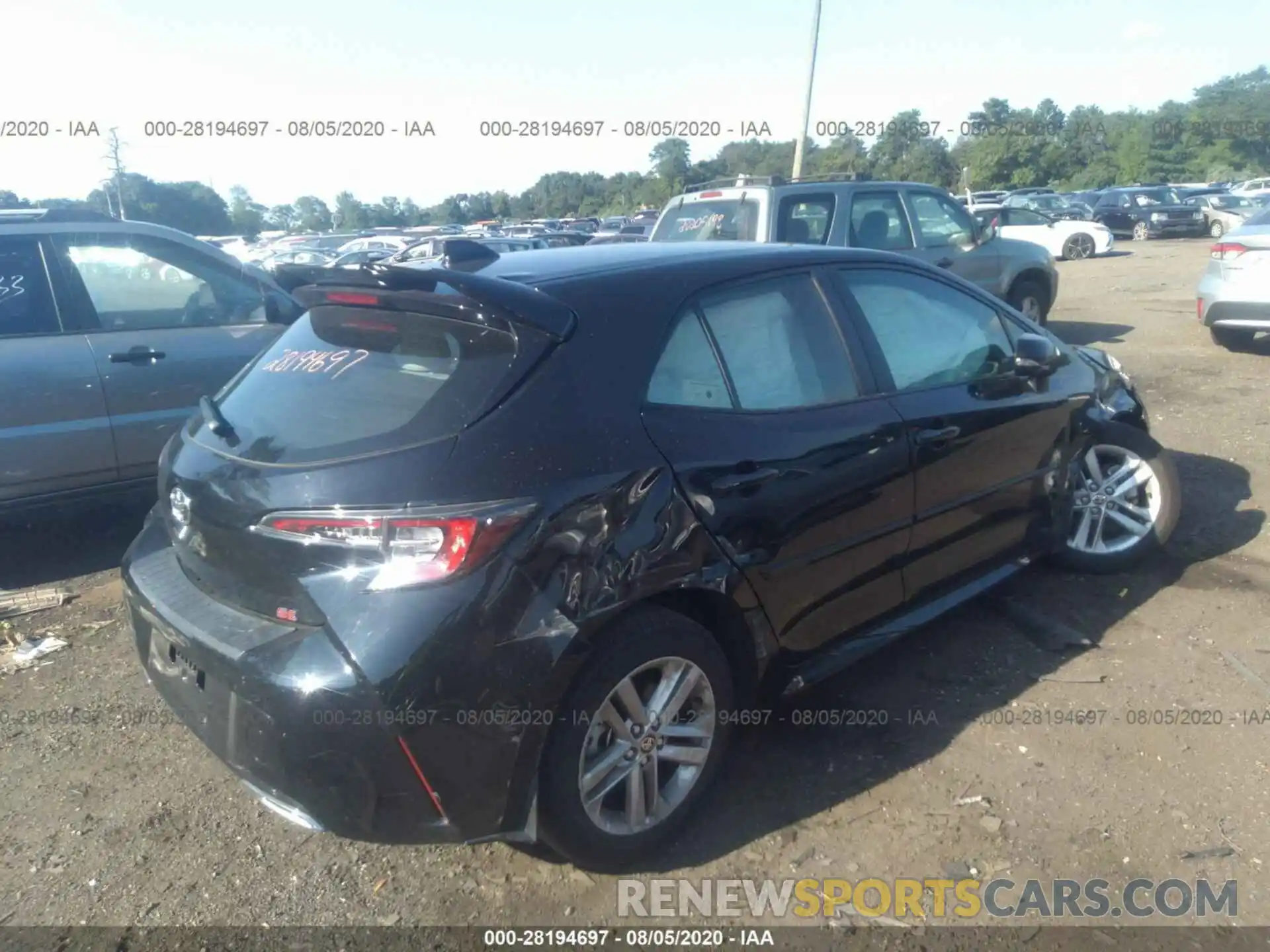 4 Photograph of a damaged car JTNK4RBE4K3053968 TOYOTA COROLLA HATCHBACK 2019