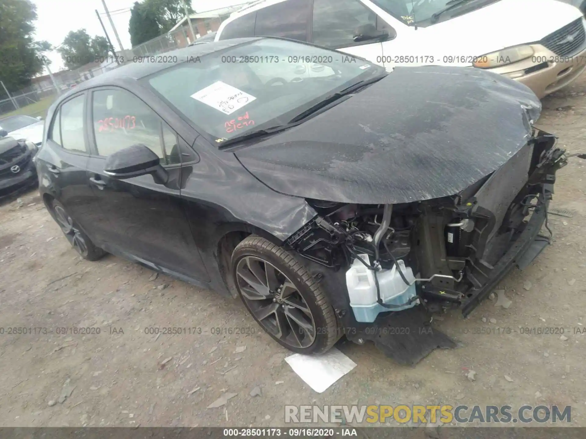 1 Photograph of a damaged car JTNK4RBE4K3058121 TOYOTA COROLLA HATCHBACK 2019