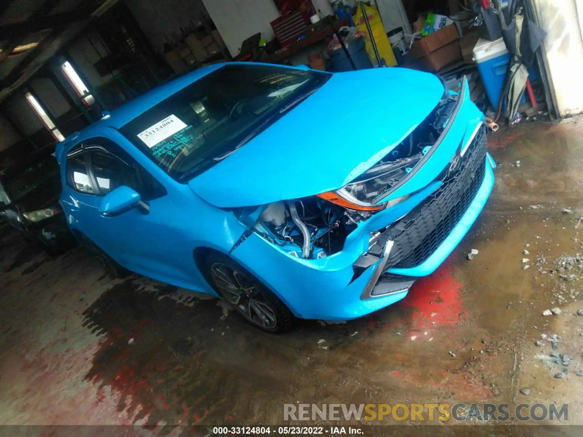 1 Photograph of a damaged car JTNK4RBE4K3061388 TOYOTA COROLLA HATCHBACK 2019