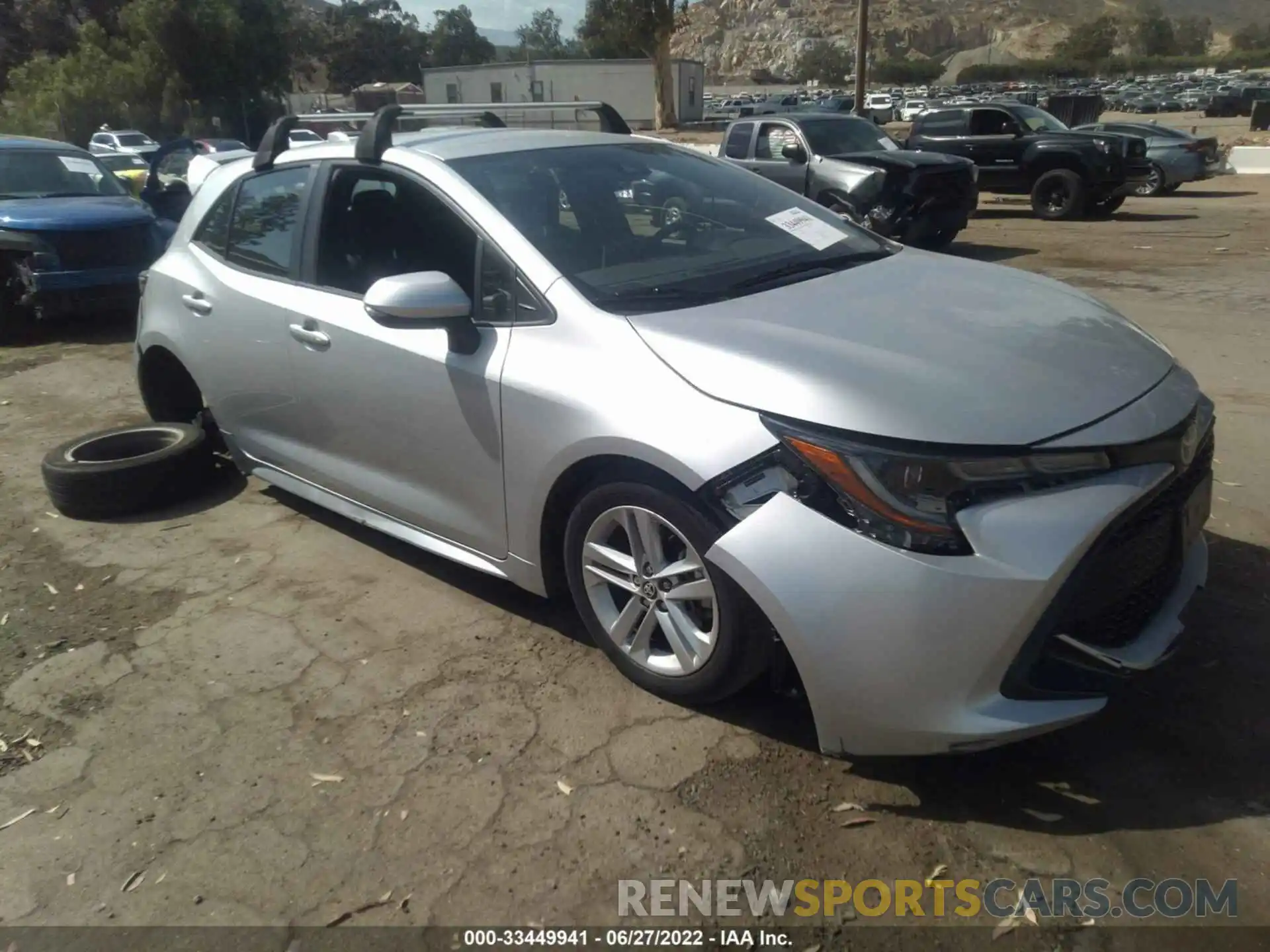 1 Photograph of a damaged car JTNK4RBE4K3061536 TOYOTA COROLLA HATCHBACK 2019