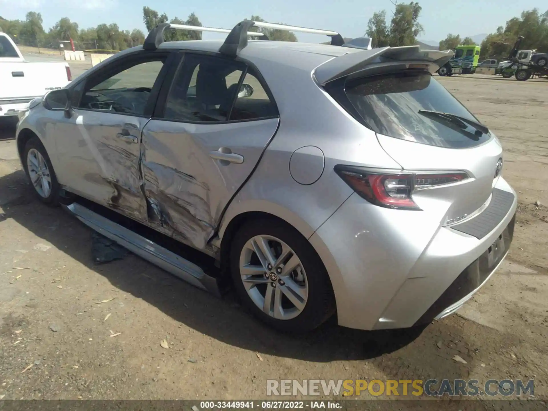 3 Photograph of a damaged car JTNK4RBE4K3061536 TOYOTA COROLLA HATCHBACK 2019