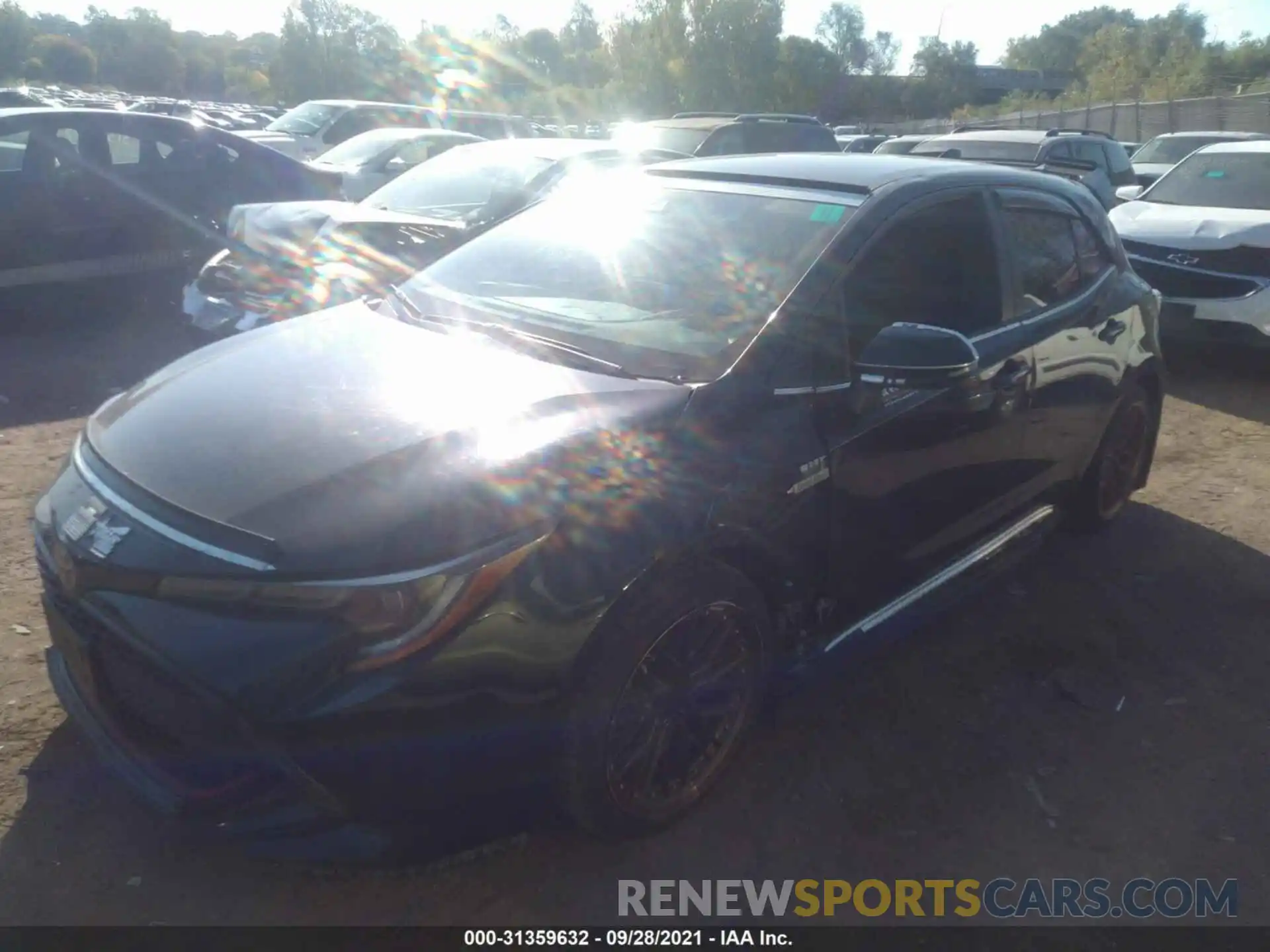 2 Photograph of a damaged car JTNK4RBE4K3063688 TOYOTA COROLLA HATCHBACK 2019