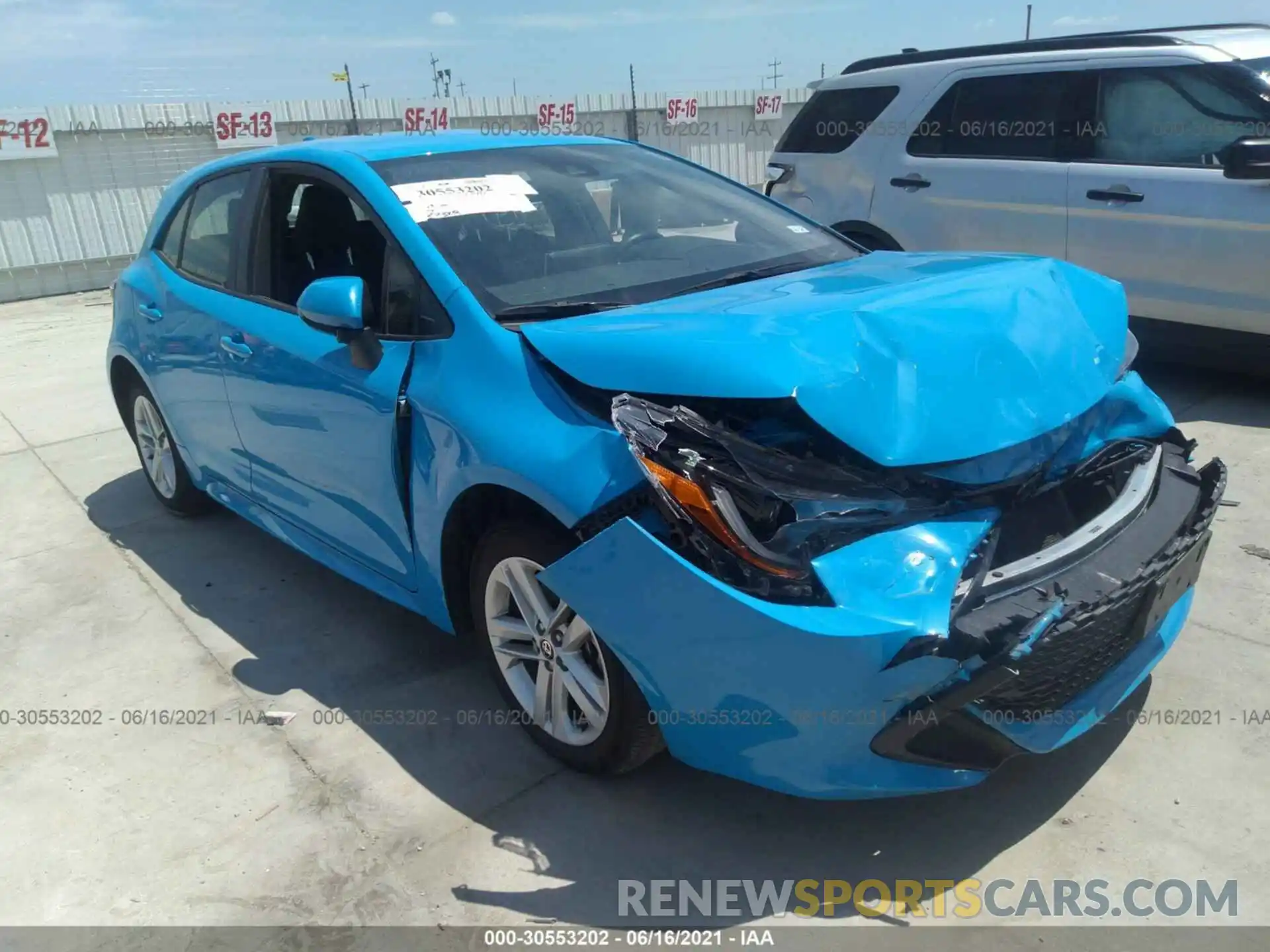 1 Photograph of a damaged car JTNK4RBE4K3064808 TOYOTA COROLLA HATCHBACK 2019