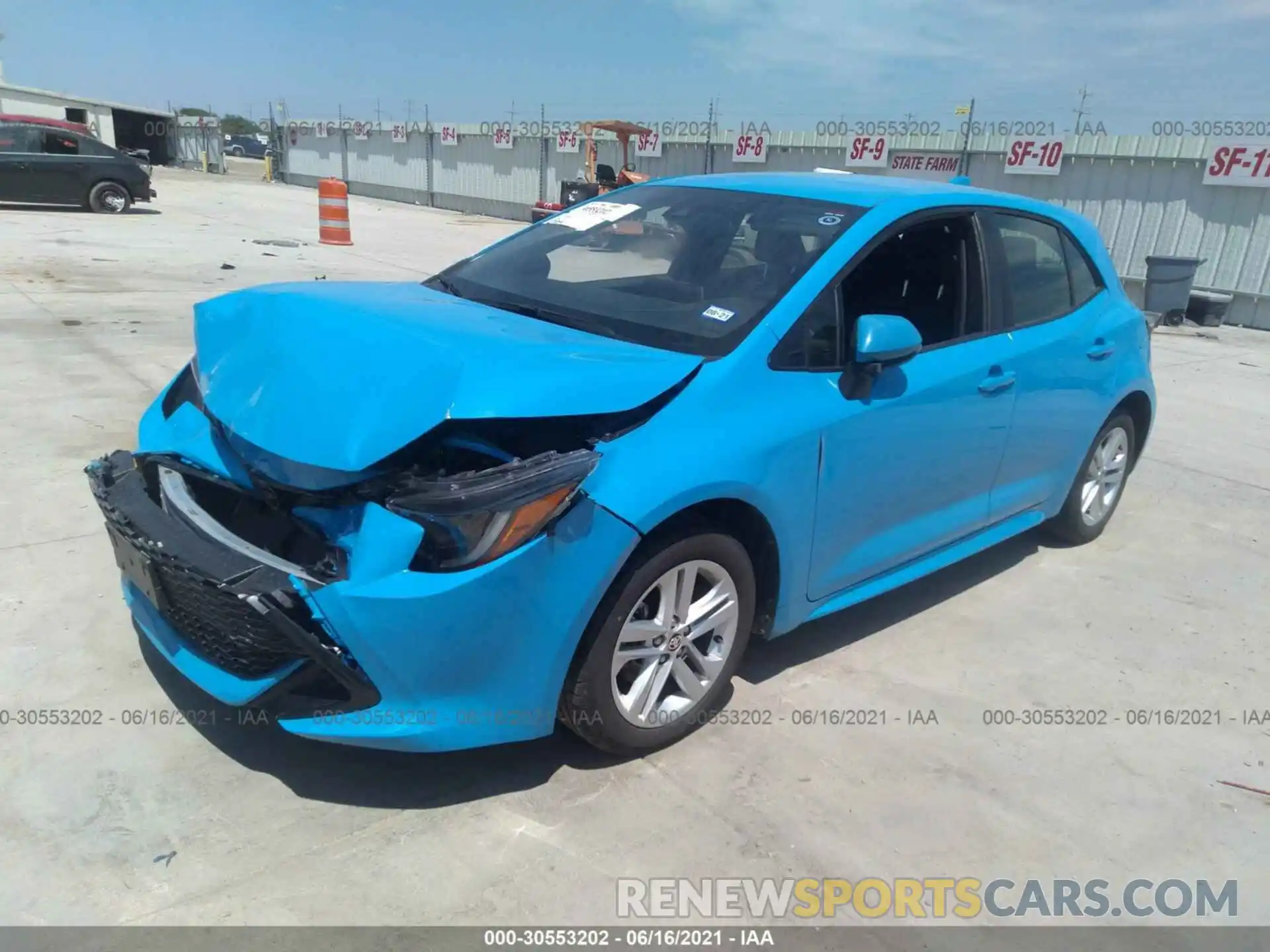 2 Photograph of a damaged car JTNK4RBE4K3064808 TOYOTA COROLLA HATCHBACK 2019