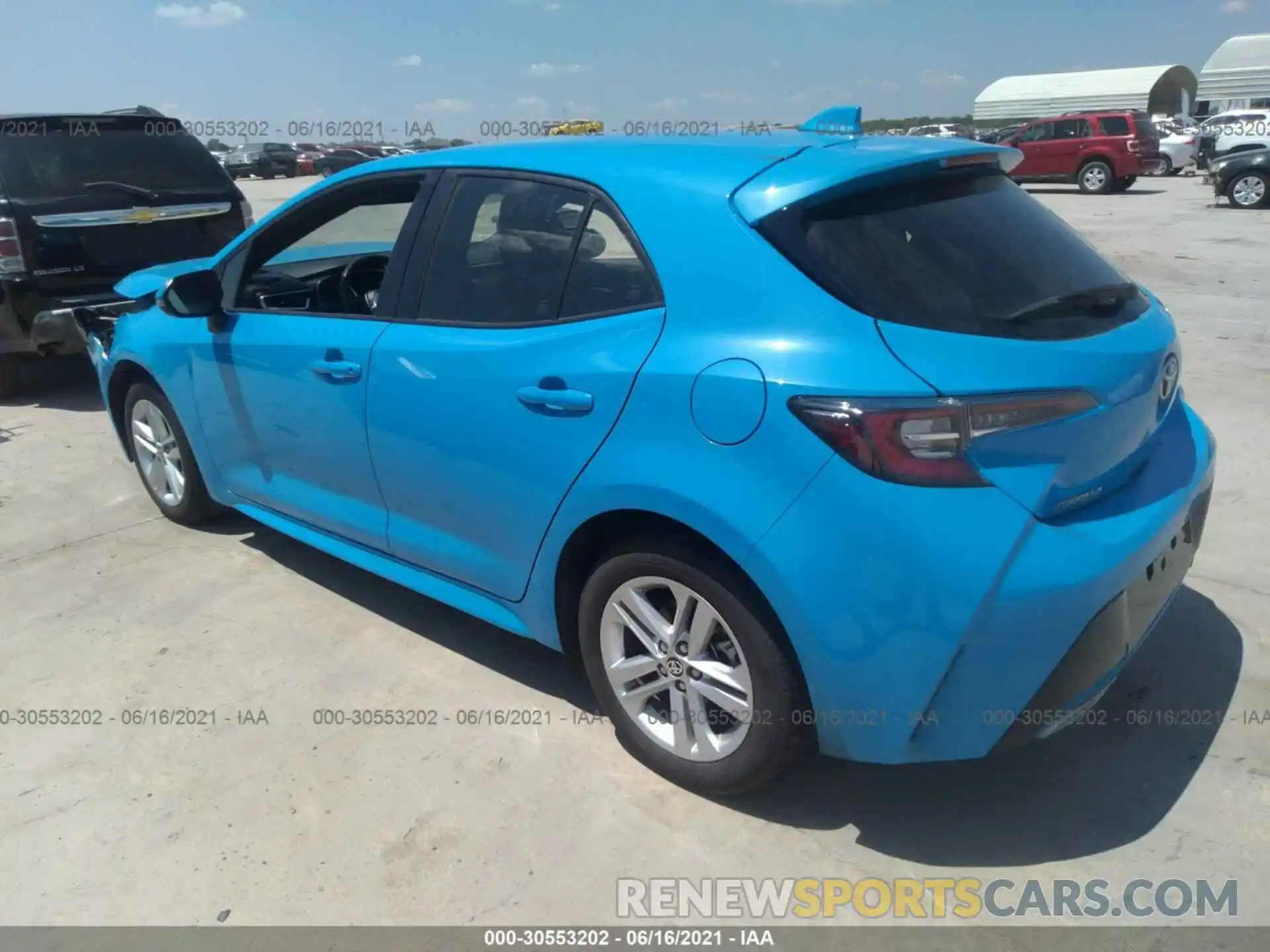 3 Photograph of a damaged car JTNK4RBE4K3064808 TOYOTA COROLLA HATCHBACK 2019