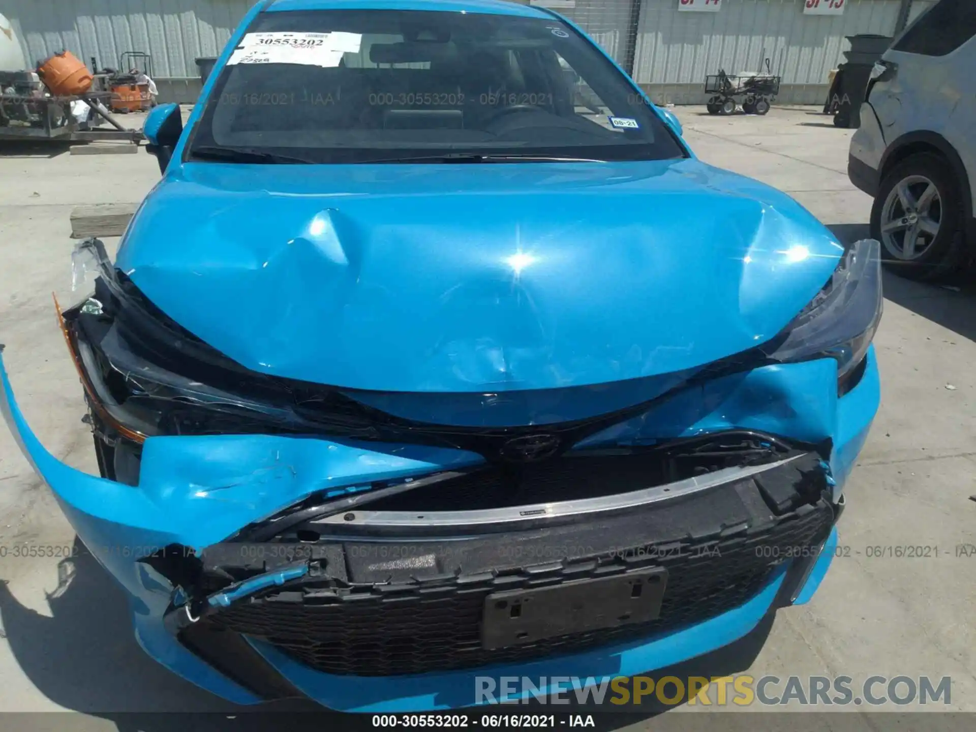 6 Photograph of a damaged car JTNK4RBE4K3064808 TOYOTA COROLLA HATCHBACK 2019