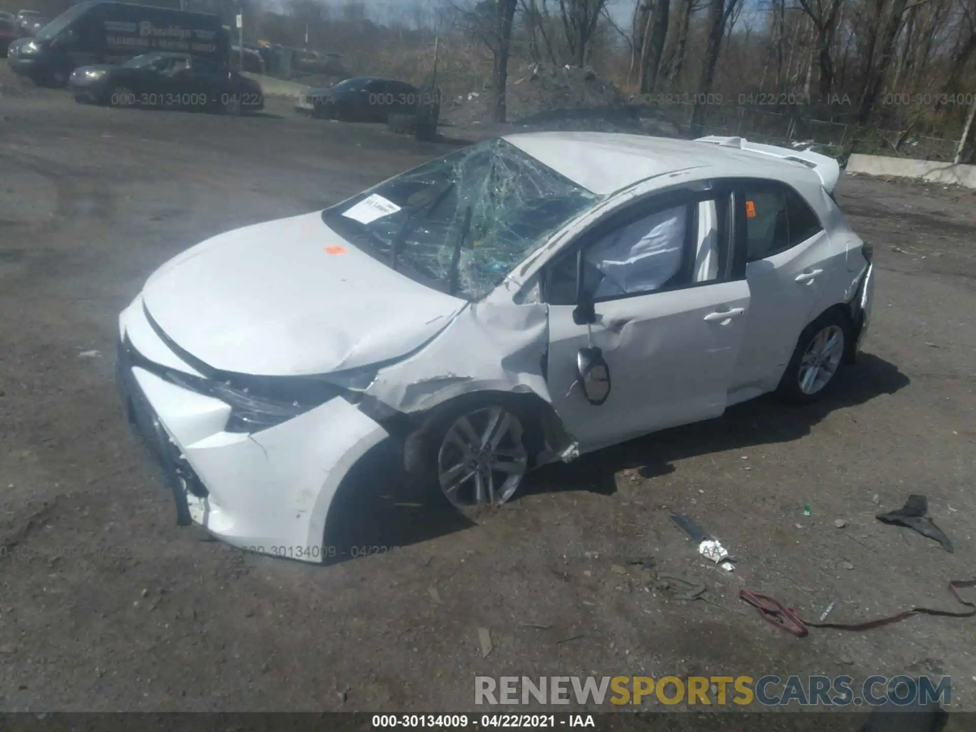 2 Photograph of a damaged car JTNK4RBE4K3066820 TOYOTA COROLLA HATCHBACK 2019