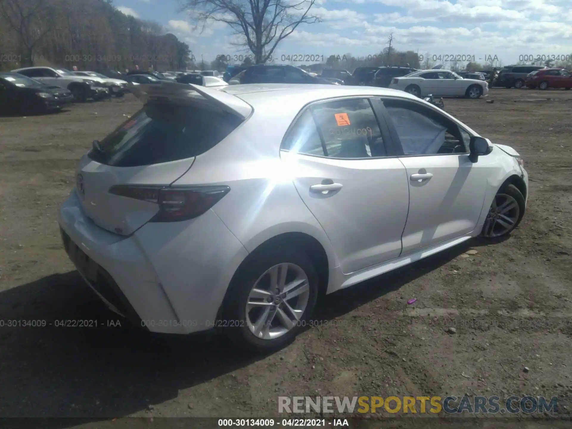 4 Photograph of a damaged car JTNK4RBE4K3066820 TOYOTA COROLLA HATCHBACK 2019