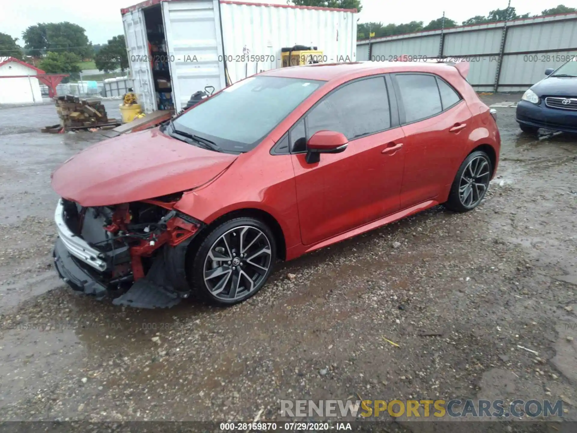 2 Photograph of a damaged car JTNK4RBE4K3069507 TOYOTA COROLLA HATCHBACK 2019