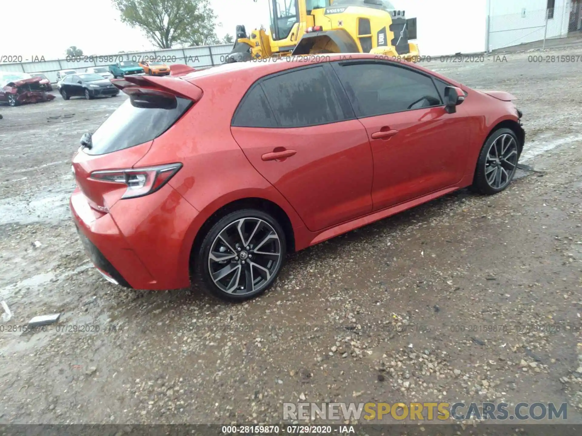 4 Photograph of a damaged car JTNK4RBE4K3069507 TOYOTA COROLLA HATCHBACK 2019