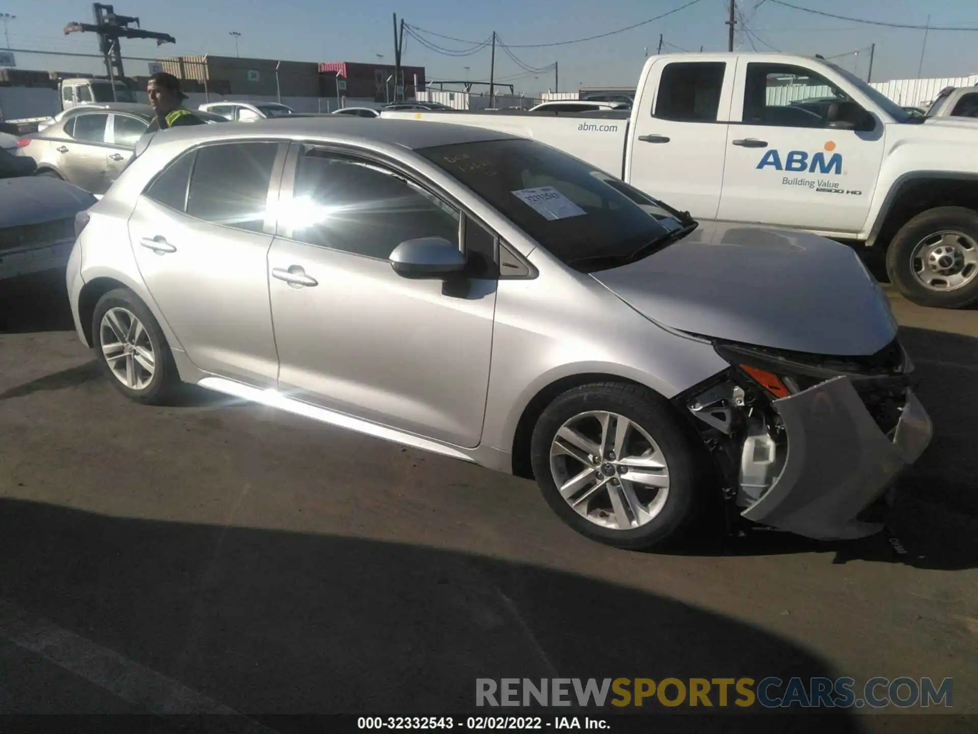 1 Photograph of a damaged car JTNK4RBE4K3070706 TOYOTA COROLLA HATCHBACK 2019