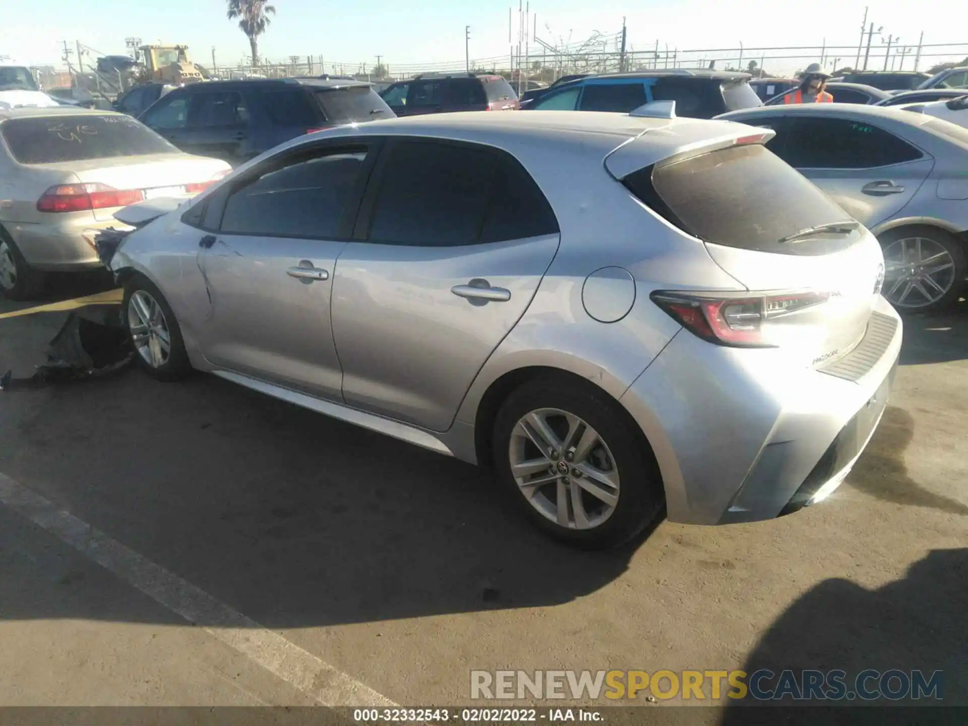 3 Photograph of a damaged car JTNK4RBE4K3070706 TOYOTA COROLLA HATCHBACK 2019