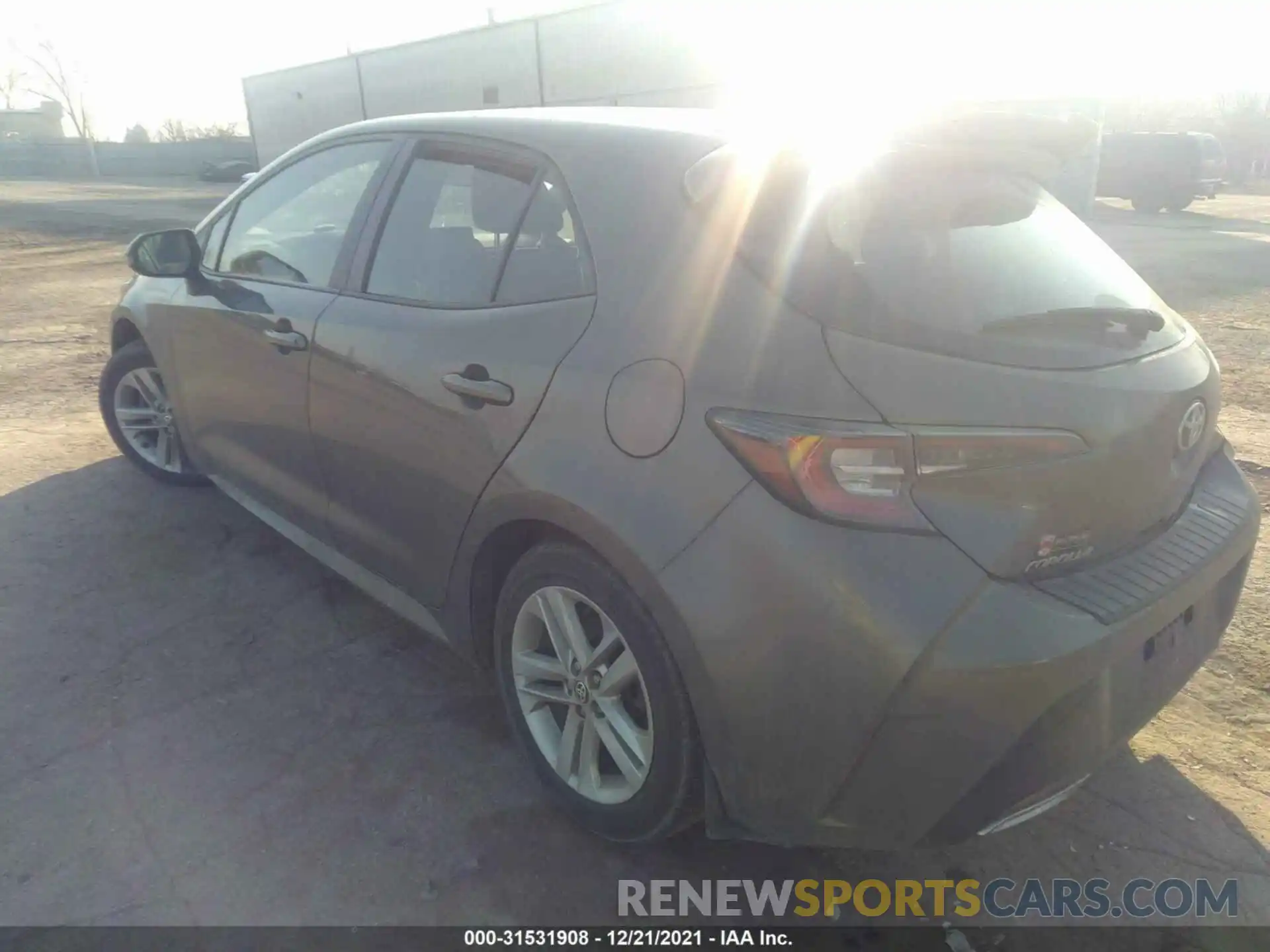 3 Photograph of a damaged car JTNK4RBE5K3000938 TOYOTA COROLLA HATCHBACK 2019