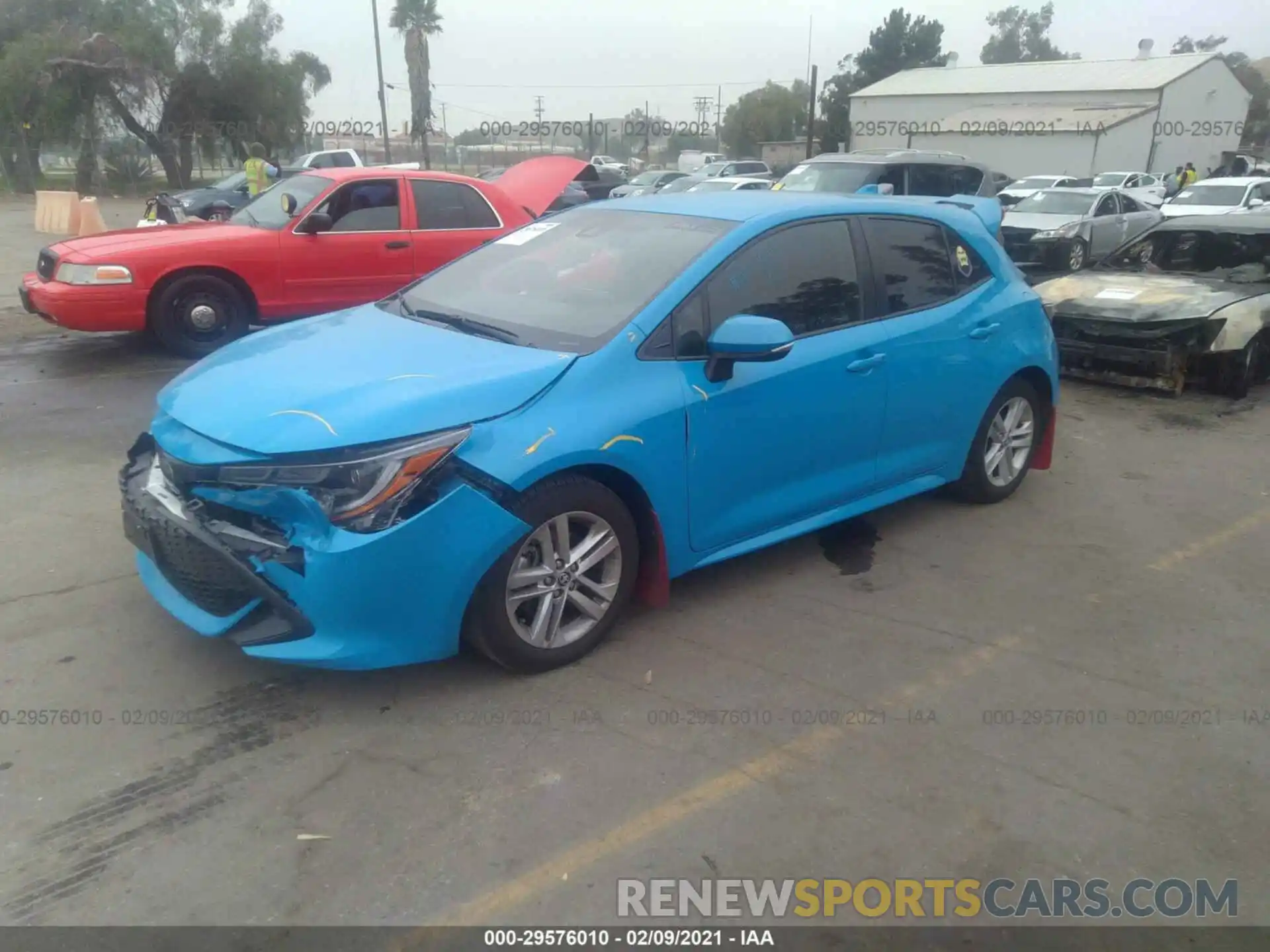 2 Photograph of a damaged car JTNK4RBE5K3001507 TOYOTA COROLLA HATCHBACK 2019