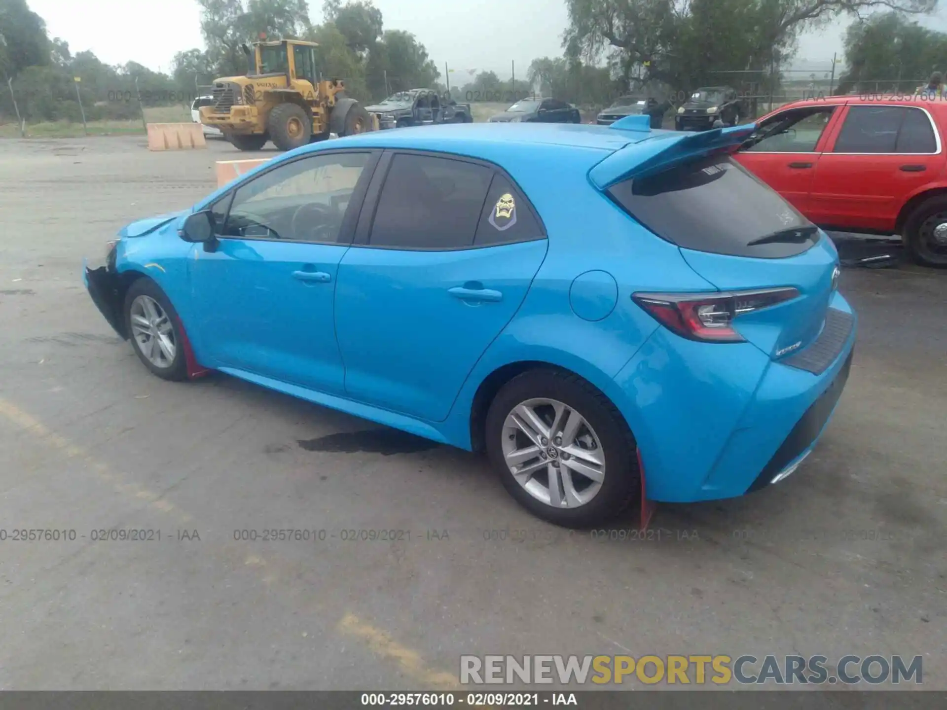 3 Photograph of a damaged car JTNK4RBE5K3001507 TOYOTA COROLLA HATCHBACK 2019