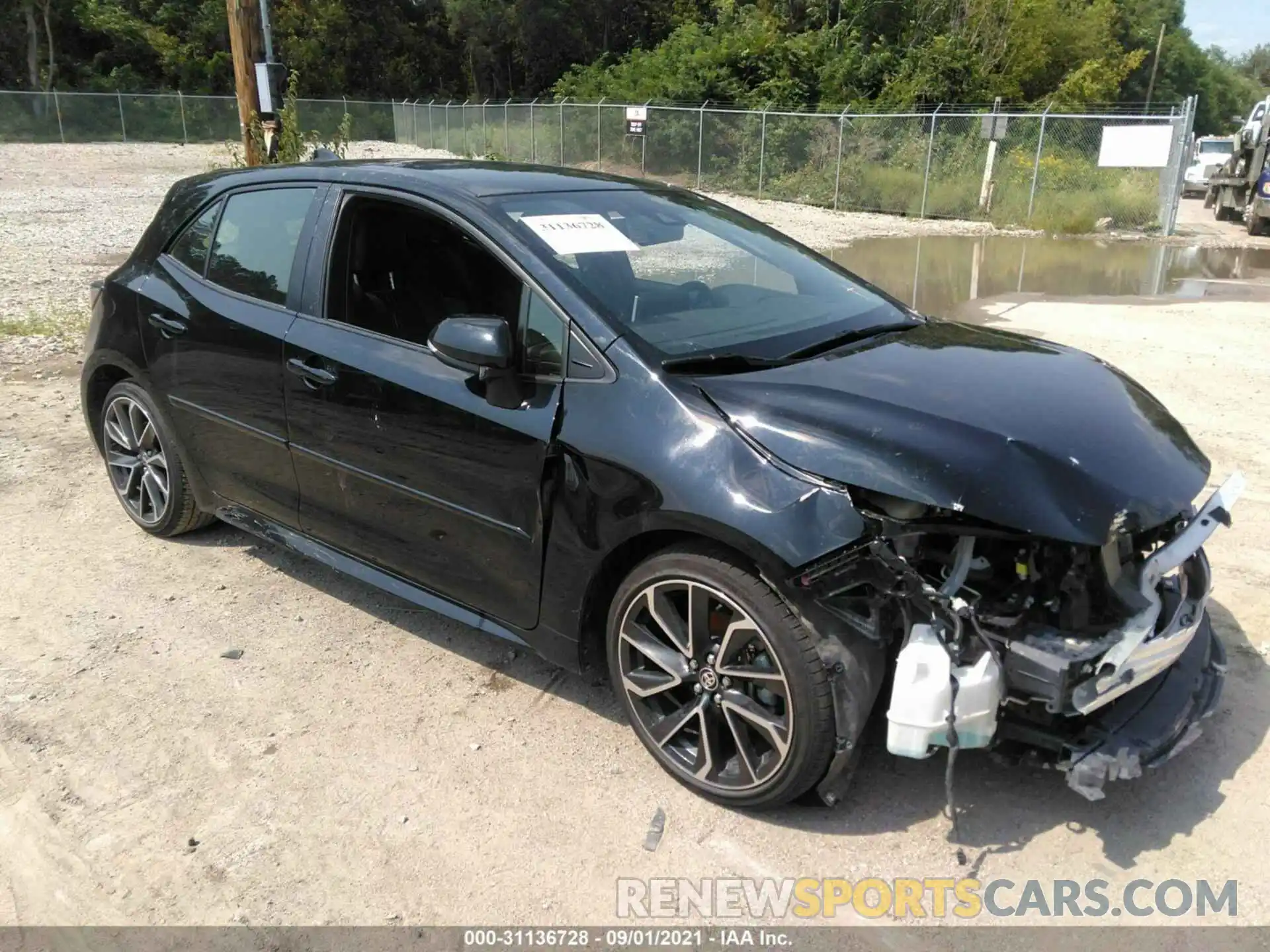 1 Photograph of a damaged car JTNK4RBE5K3001541 TOYOTA COROLLA HATCHBACK 2019