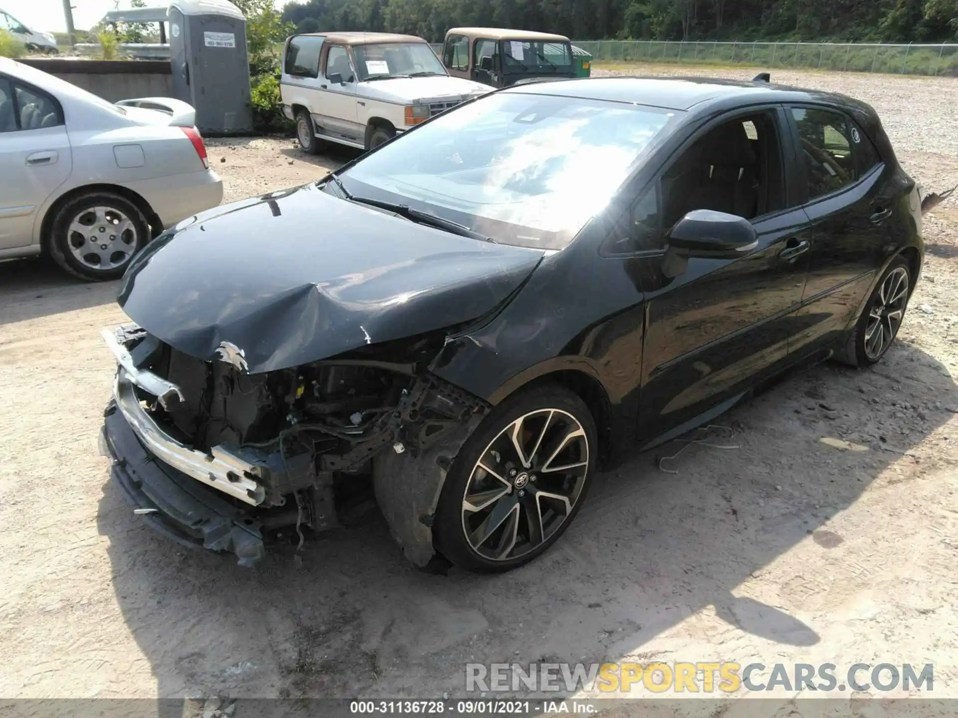 2 Photograph of a damaged car JTNK4RBE5K3001541 TOYOTA COROLLA HATCHBACK 2019