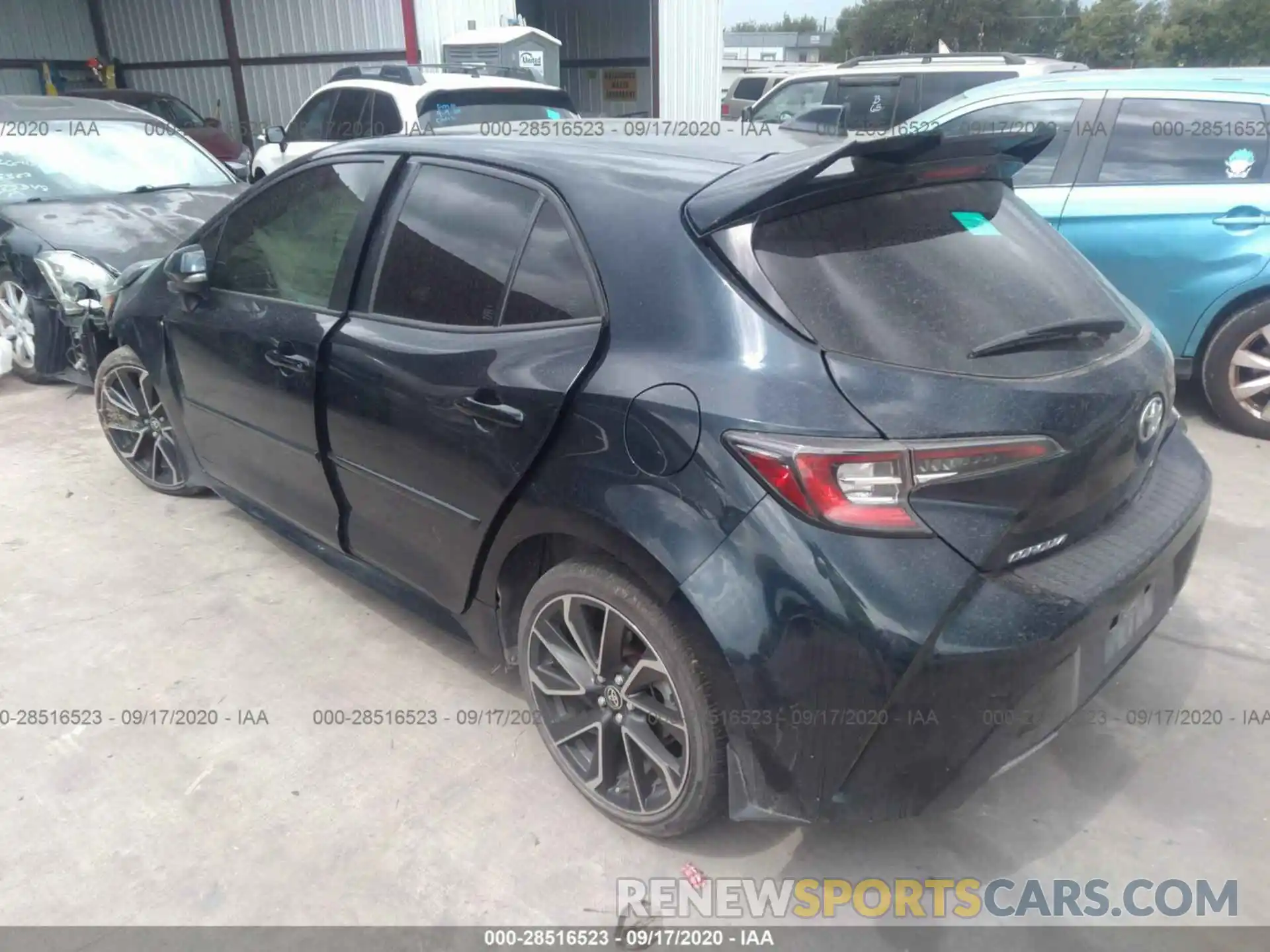 3 Photograph of a damaged car JTNK4RBE5K3003743 TOYOTA COROLLA HATCHBACK 2019