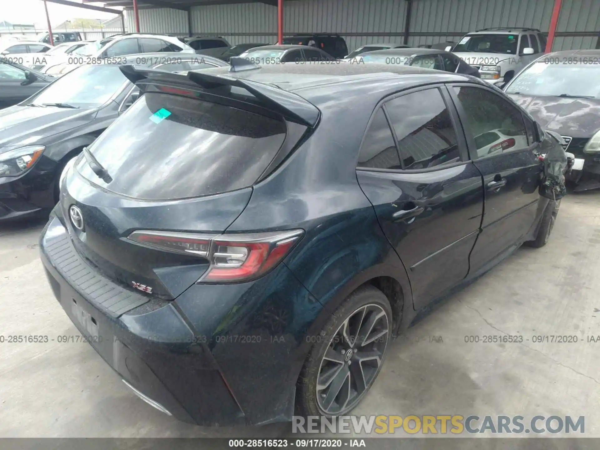 4 Фотография поврежденного автомобиля JTNK4RBE5K3003743 TOYOTA COROLLA HATCHBACK 2019