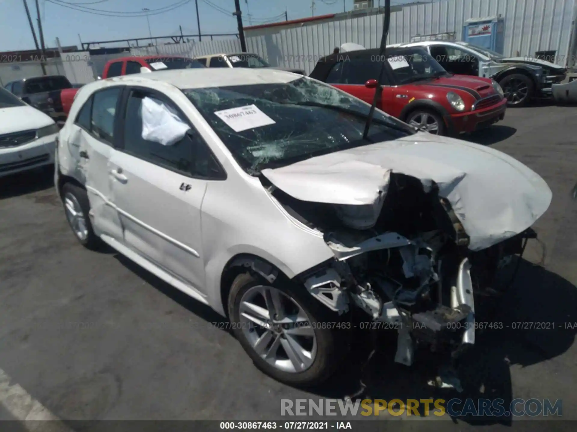 6 Photograph of a damaged car JTNK4RBE5K3010675 TOYOTA COROLLA HATCHBACK 2019