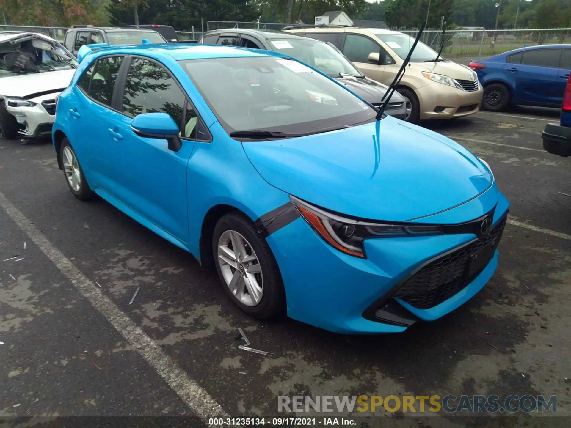 1 Photograph of a damaged car JTNK4RBE5K3011700 TOYOTA COROLLA HATCHBACK 2019