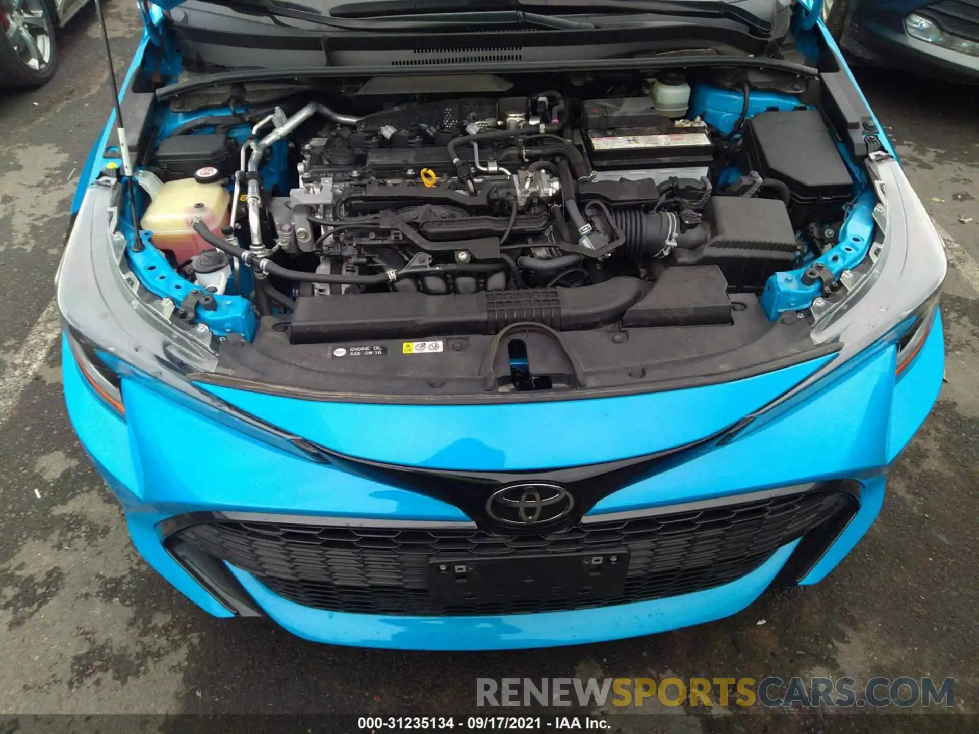 10 Photograph of a damaged car JTNK4RBE5K3011700 TOYOTA COROLLA HATCHBACK 2019