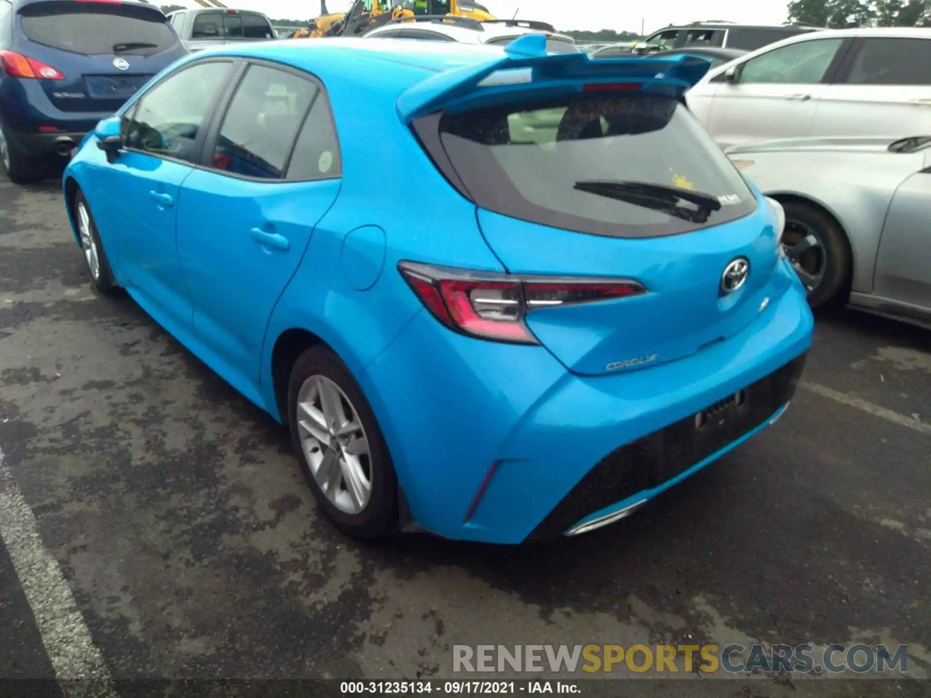 3 Photograph of a damaged car JTNK4RBE5K3011700 TOYOTA COROLLA HATCHBACK 2019