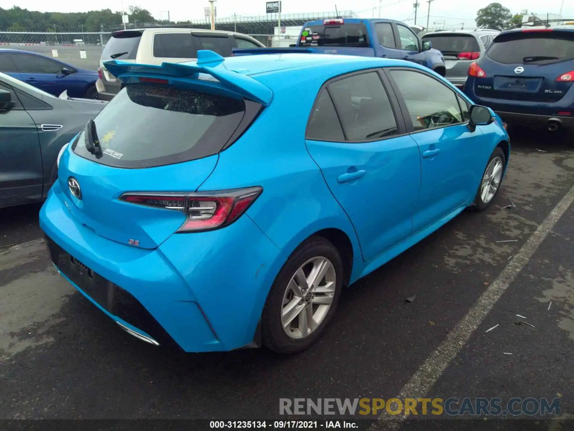 4 Photograph of a damaged car JTNK4RBE5K3011700 TOYOTA COROLLA HATCHBACK 2019