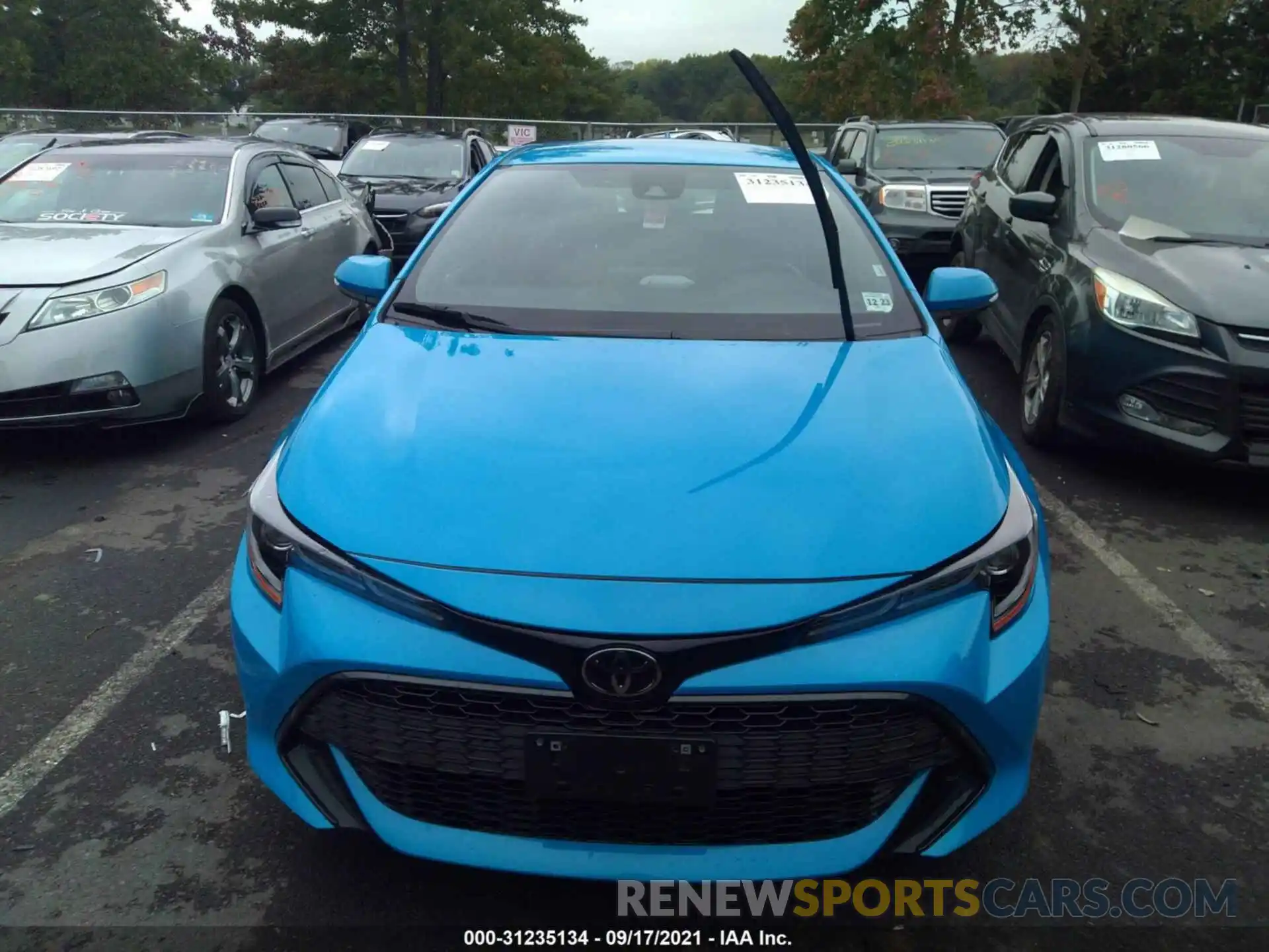 6 Photograph of a damaged car JTNK4RBE5K3011700 TOYOTA COROLLA HATCHBACK 2019