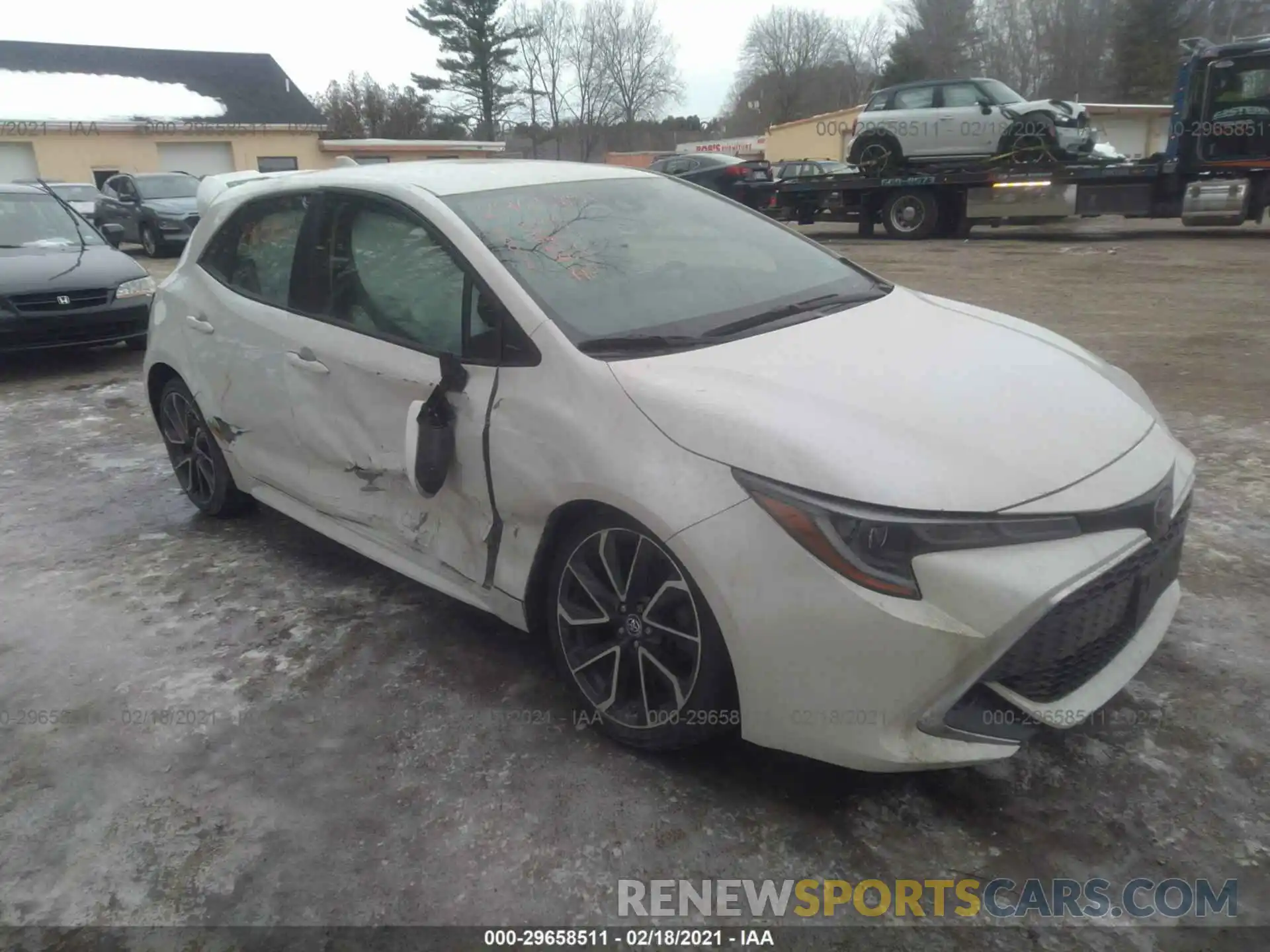 1 Photograph of a damaged car JTNK4RBE5K3025936 TOYOTA COROLLA HATCHBACK 2019