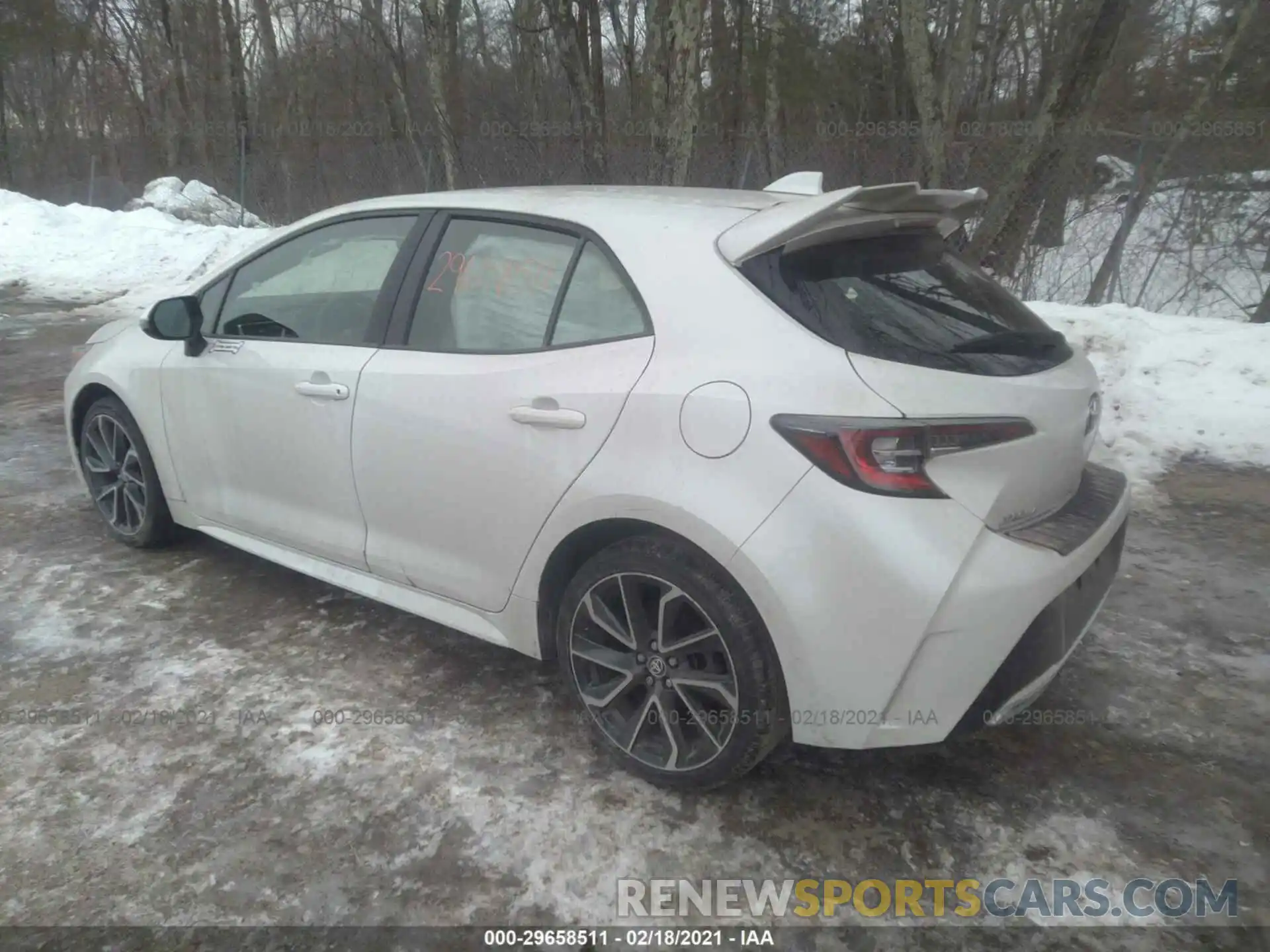 3 Photograph of a damaged car JTNK4RBE5K3025936 TOYOTA COROLLA HATCHBACK 2019