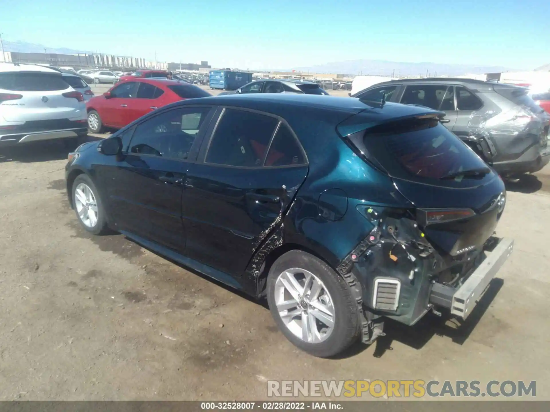 3 Photograph of a damaged car JTNK4RBE5K3032661 TOYOTA COROLLA HATCHBACK 2019