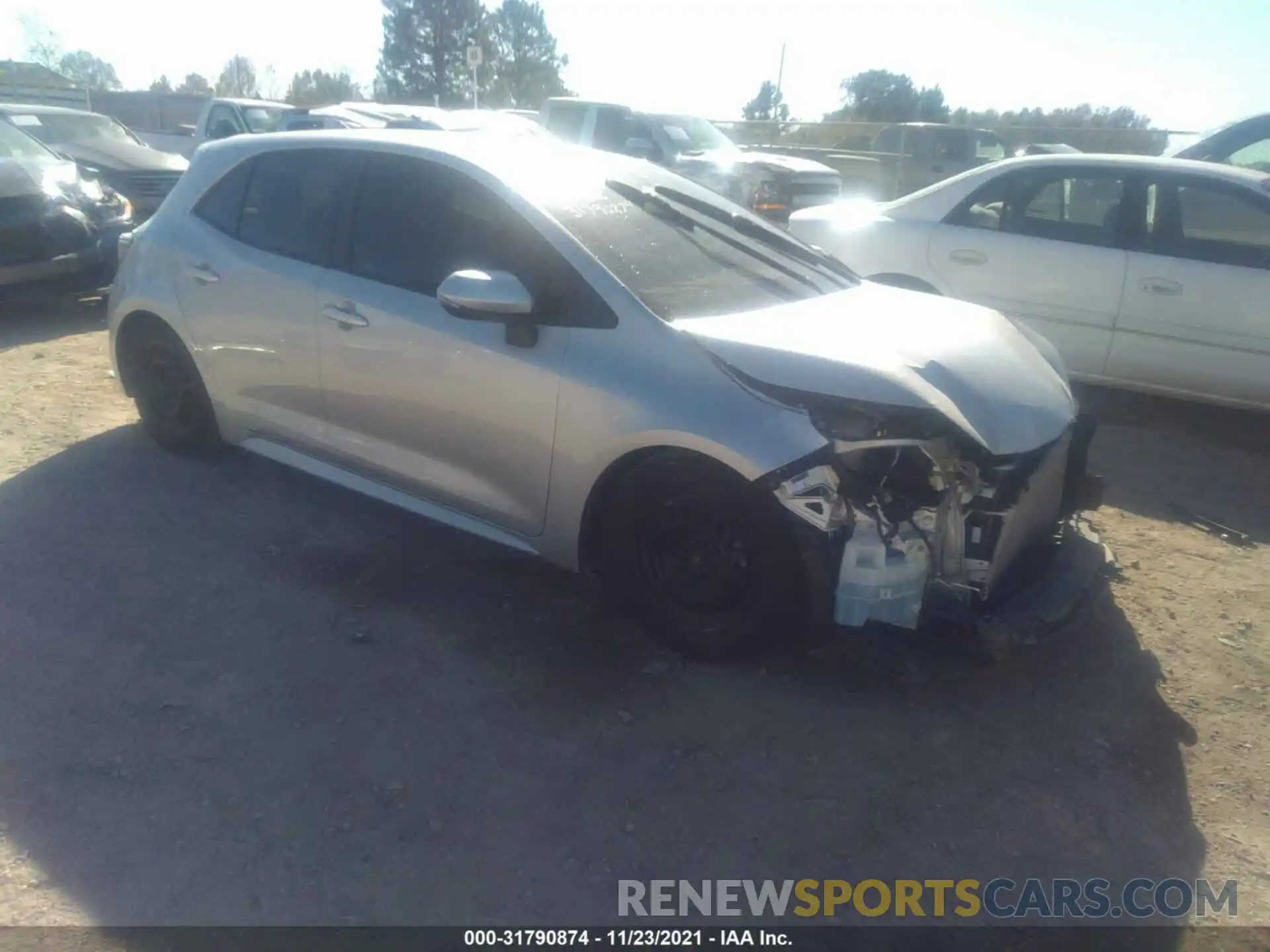 1 Photograph of a damaged car JTNK4RBE5K3034944 TOYOTA COROLLA HATCHBACK 2019