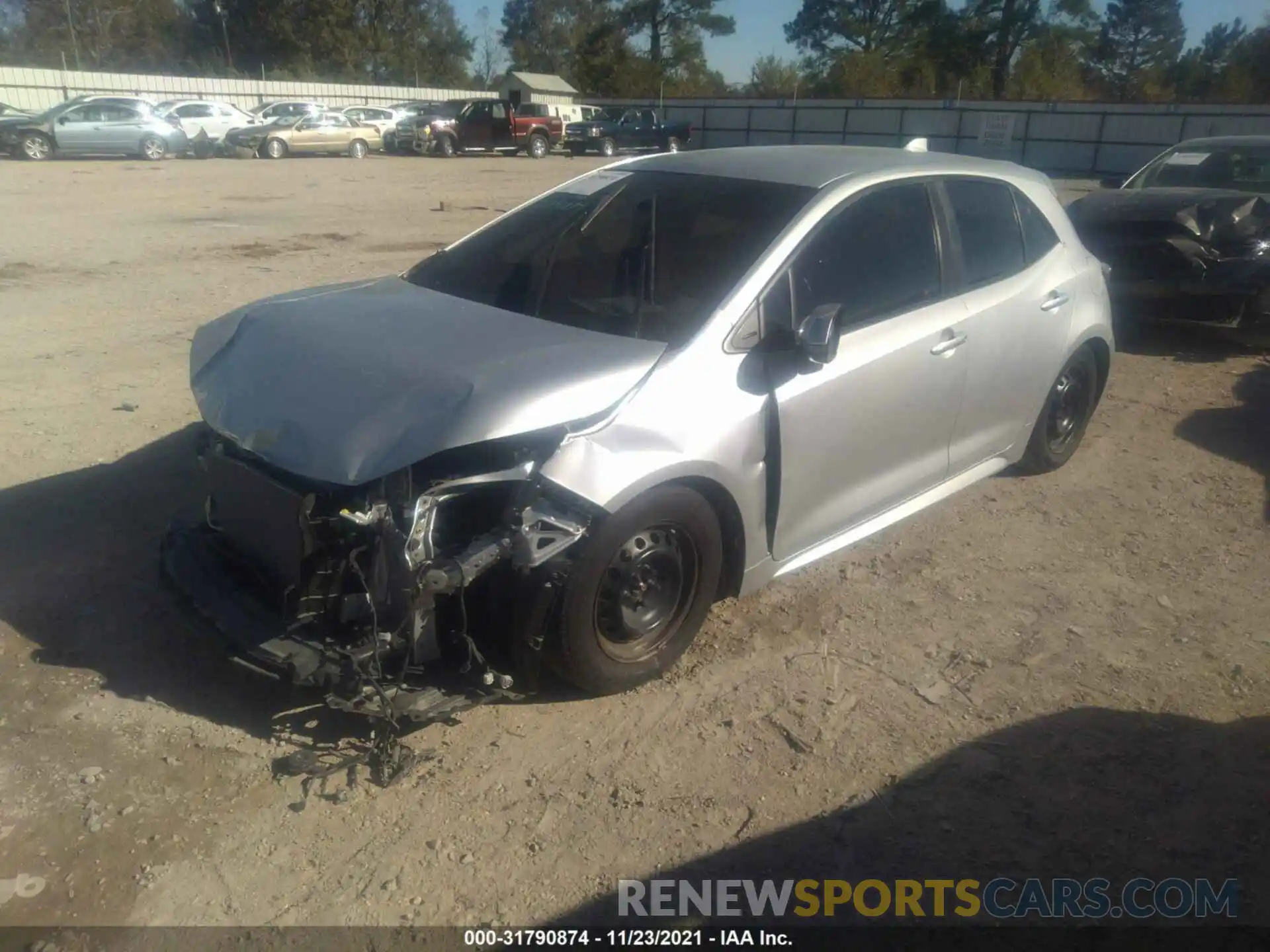 2 Photograph of a damaged car JTNK4RBE5K3034944 TOYOTA COROLLA HATCHBACK 2019