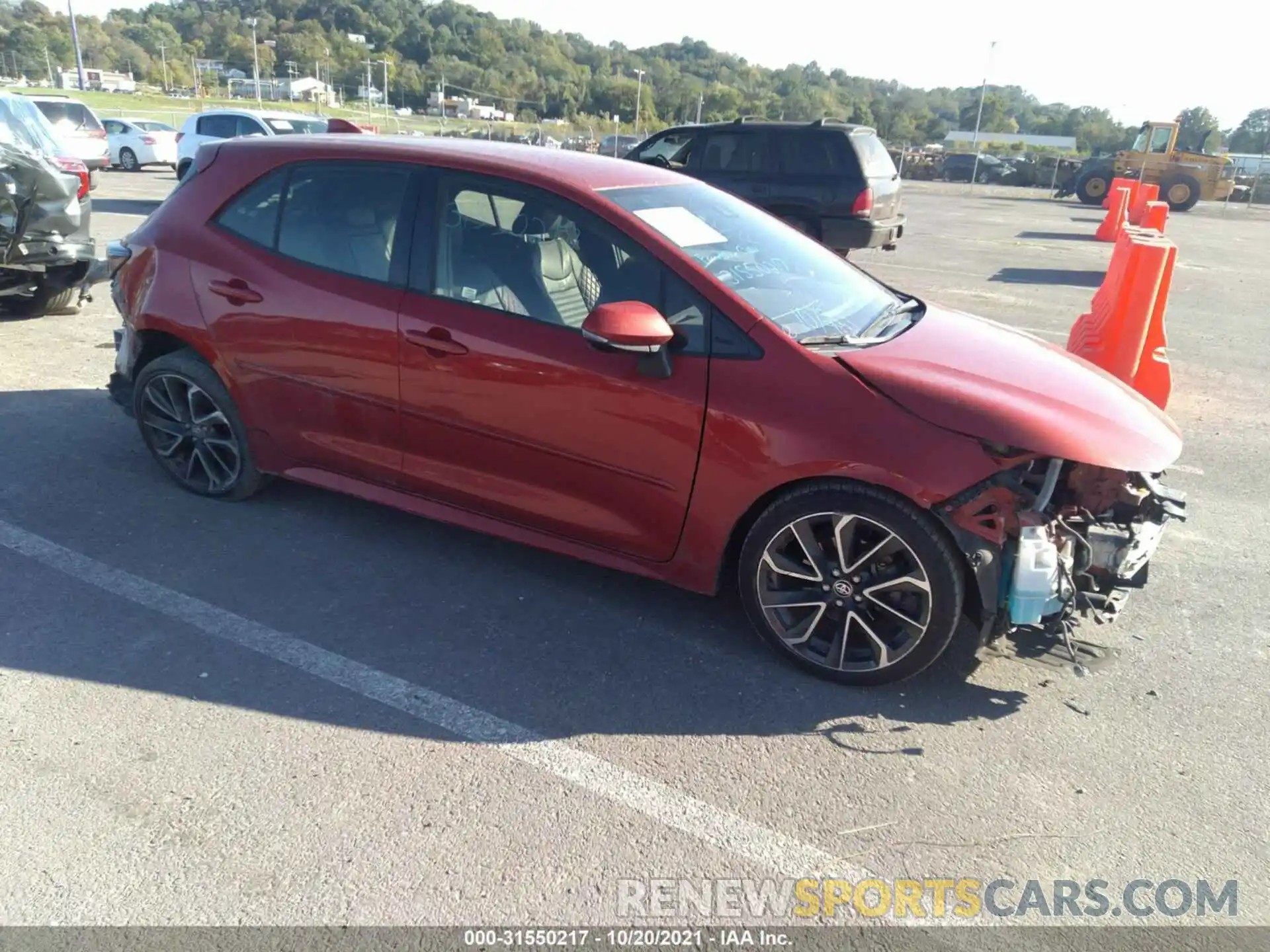 1 Photograph of a damaged car JTNK4RBE5K3038816 TOYOTA COROLLA HATCHBACK 2019